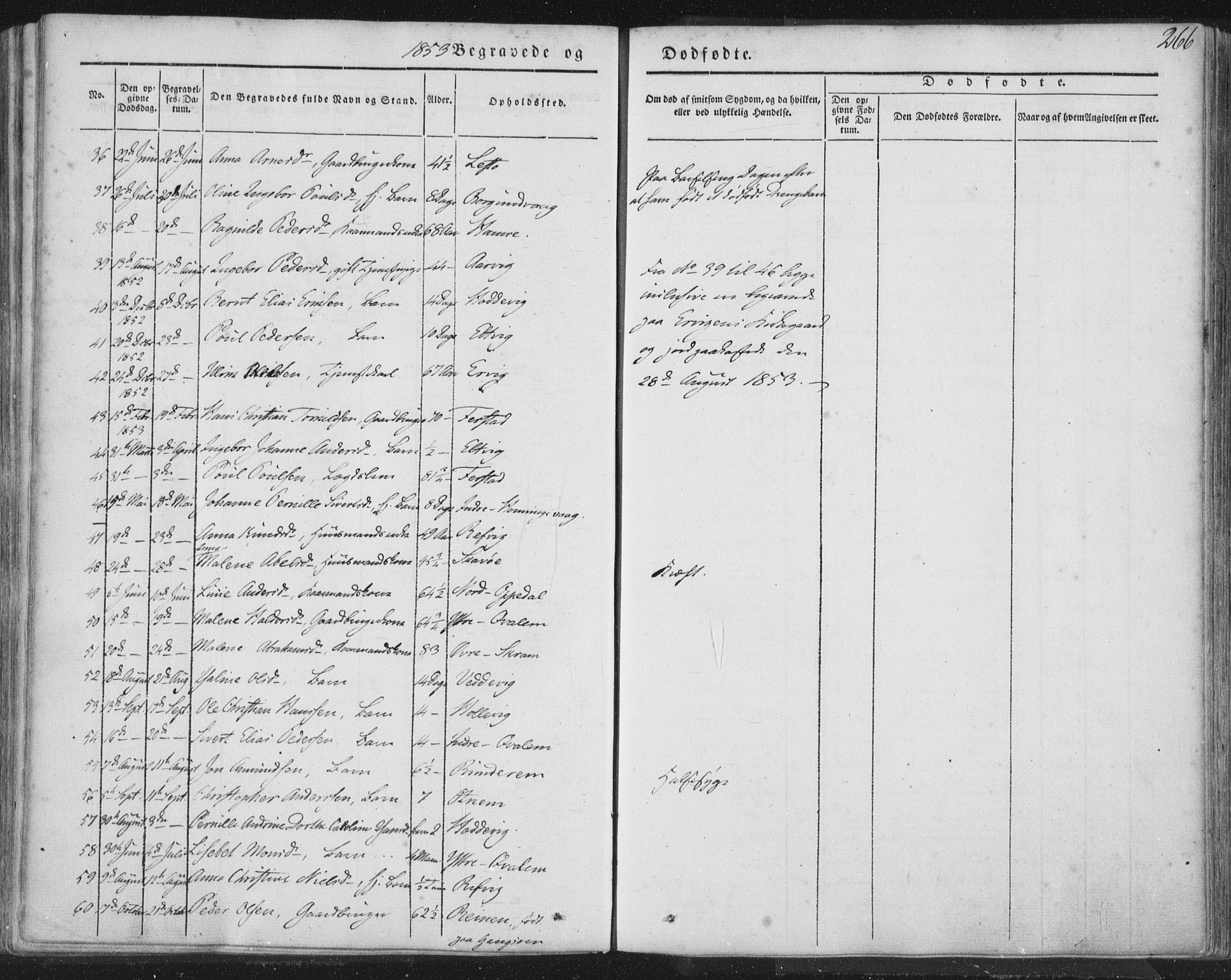 Selje sokneprestembete, AV/SAB-A-99938/H/Ha/Haa/Haaa: Parish register (official) no. A 10, 1844-1858, p. 266