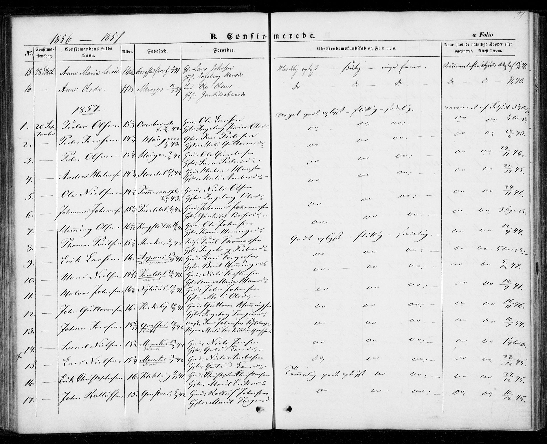 Ministerialprotokoller, klokkerbøker og fødselsregistre - Nord-Trøndelag, SAT/A-1458/706/L0040: Parish register (official) no. 706A01, 1850-1861, p. 54