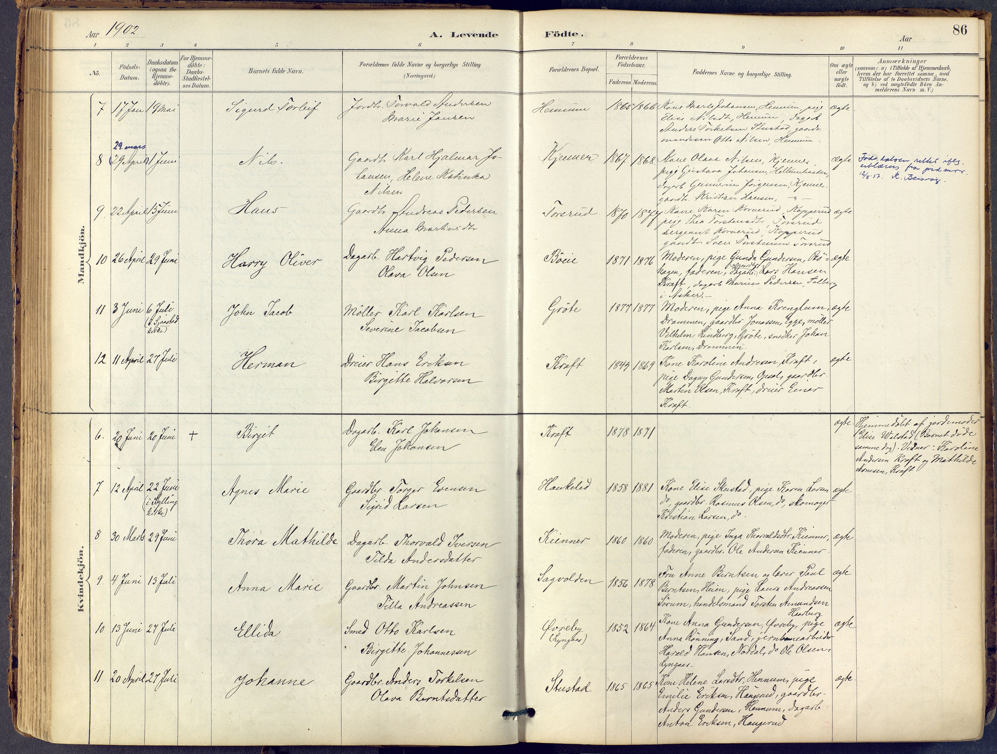 Lier kirkebøker, AV/SAKO-A-230/F/Fb/L0001: Parish register (official) no. II 1, 1883-1910, p. 86