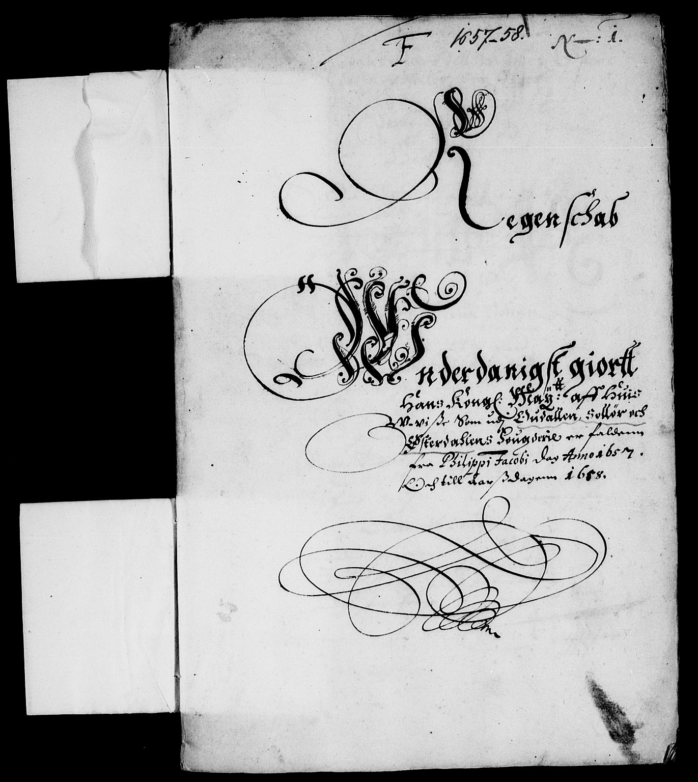 Rentekammeret inntil 1814, Reviderte regnskaper, Lensregnskaper, RA/EA-5023/R/Rb/Rba/L0240: Akershus len, 1656-1658