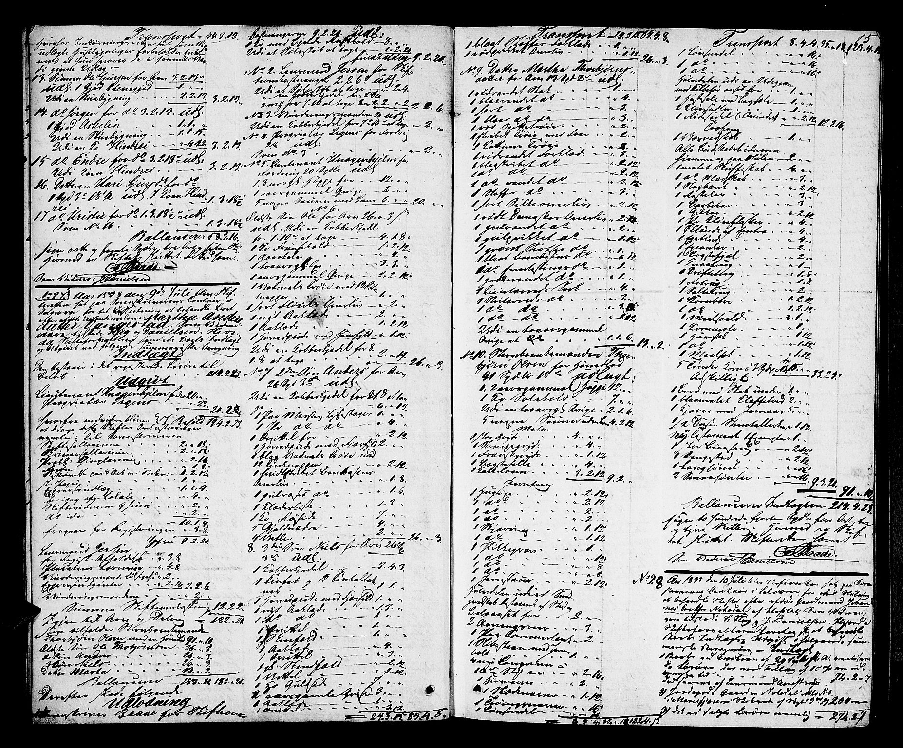 Indre Sogn tingrett, AV/SAB-A-3301/1/H/Hd/L0001: Skifteutlodningsprotokoll 1, 1838-1846, p. 14b-15a