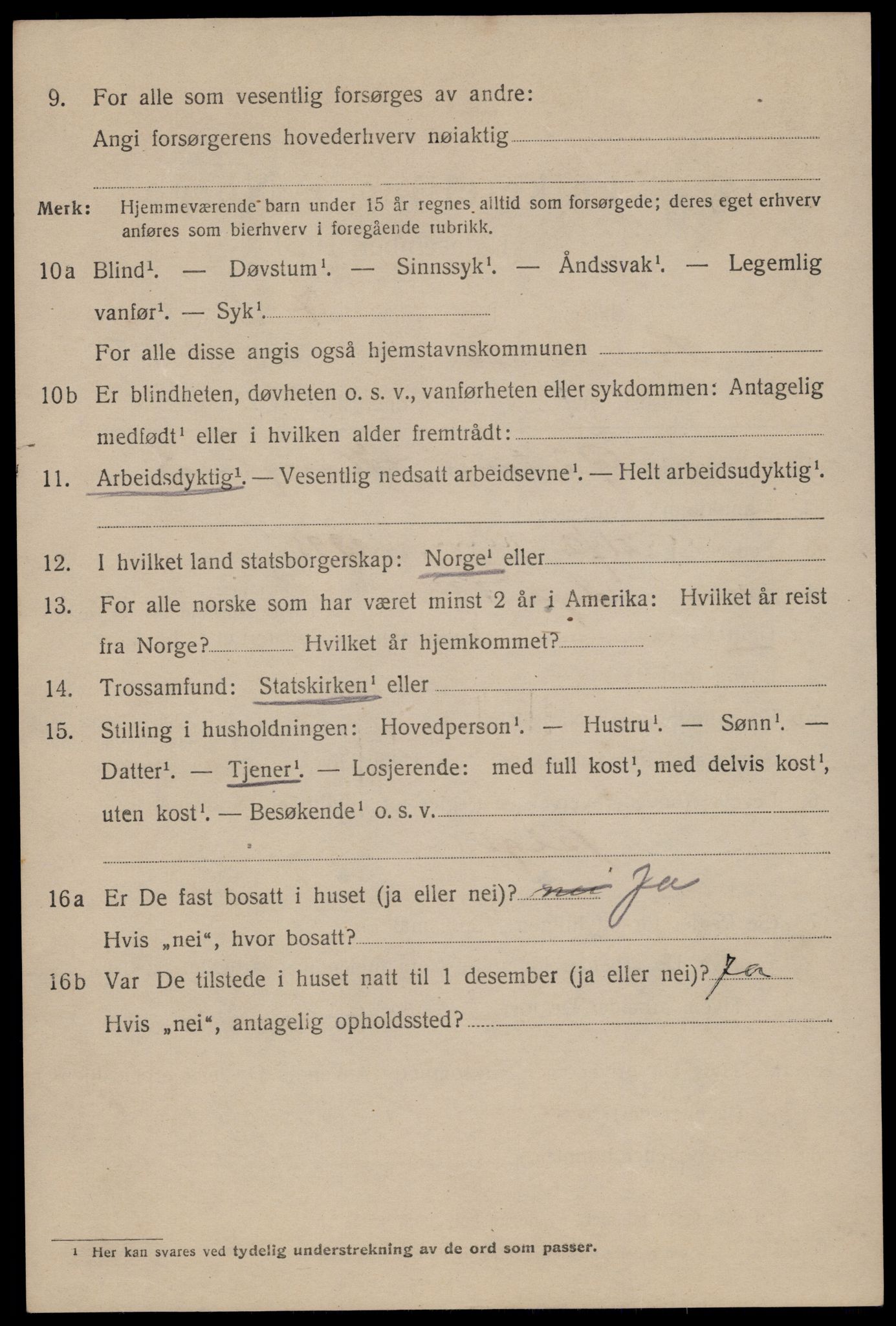 SAST, 1920 census for Stavanger, 1920, p. 84979