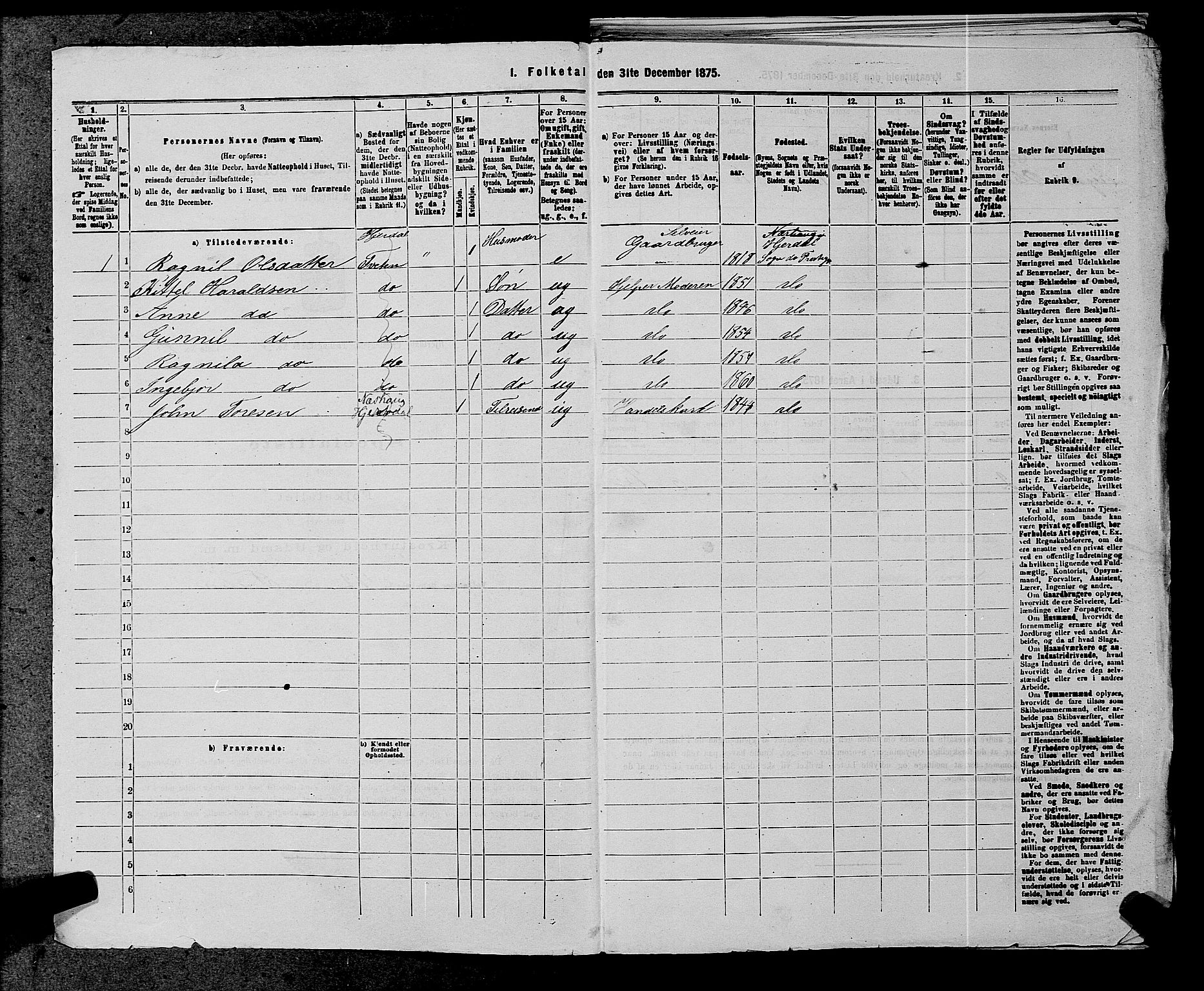 SAKO, 1875 census for 0827P Hjartdal, 1875, p. 338