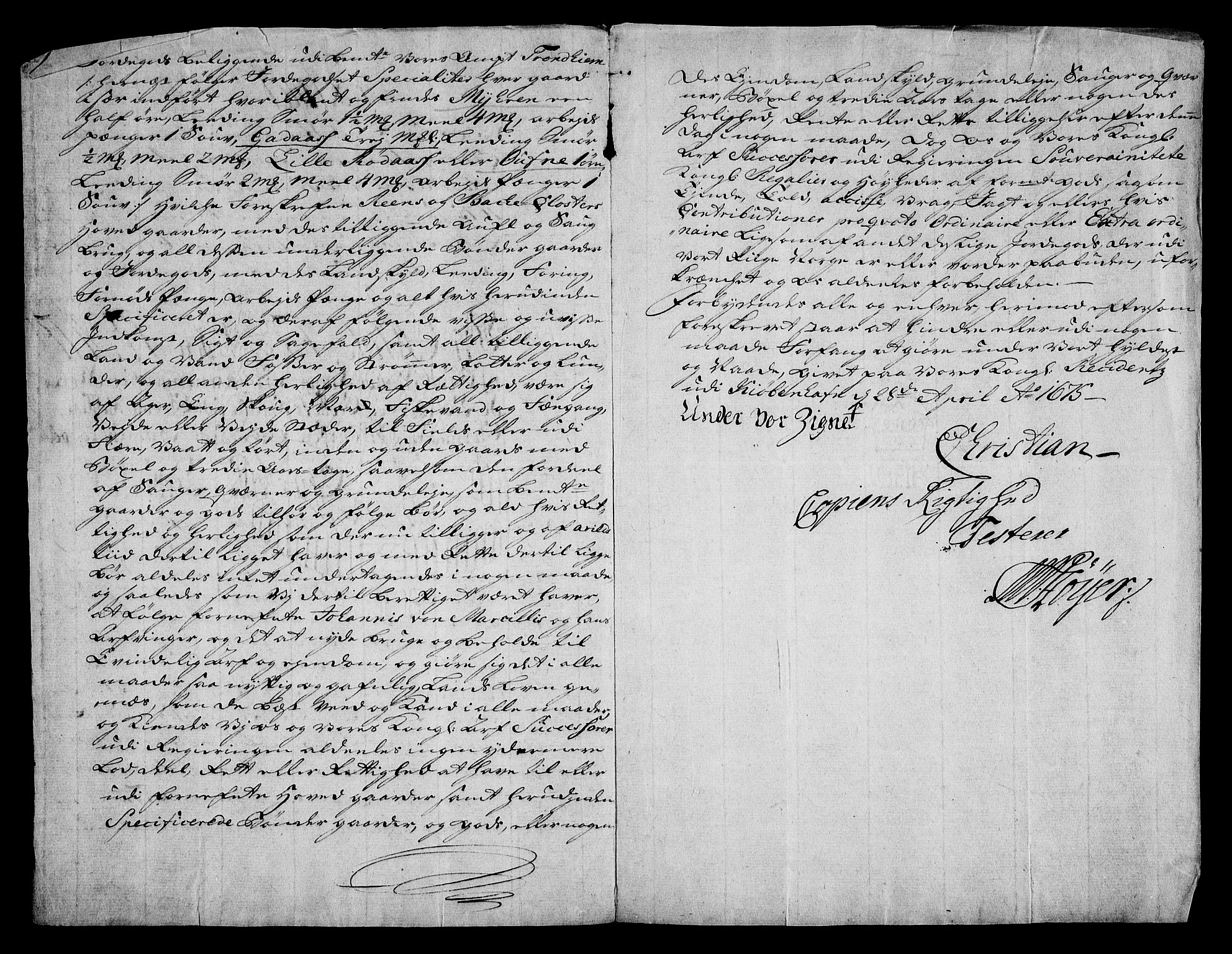 Rentekammeret inntil 1814, Realistisk ordnet avdeling, RA/EA-4070/On/L0013: [Jj 14]: Forskjellige dokumenter om krongodset i Norge, 1672-1722, p. 125