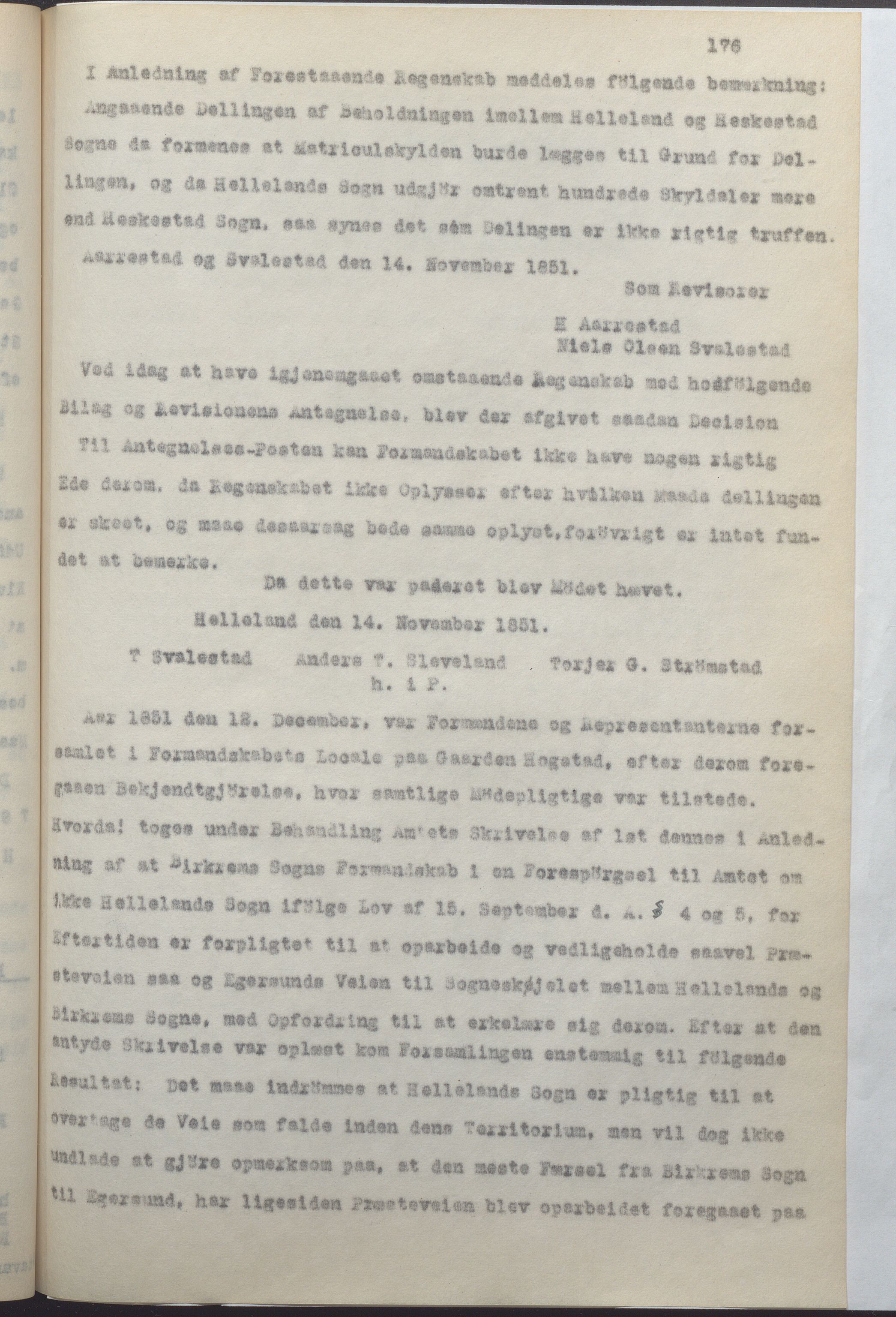 Helleland kommune - Formannskapet, IKAR/K-100479/A/Ab/L0001: Avskrift av møtebok, 1837-1866, p. 176