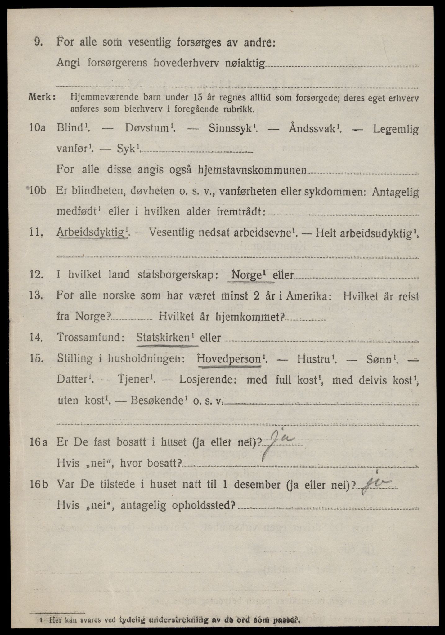 SAT, 1920 census for Vatne, 1920, p. 1789