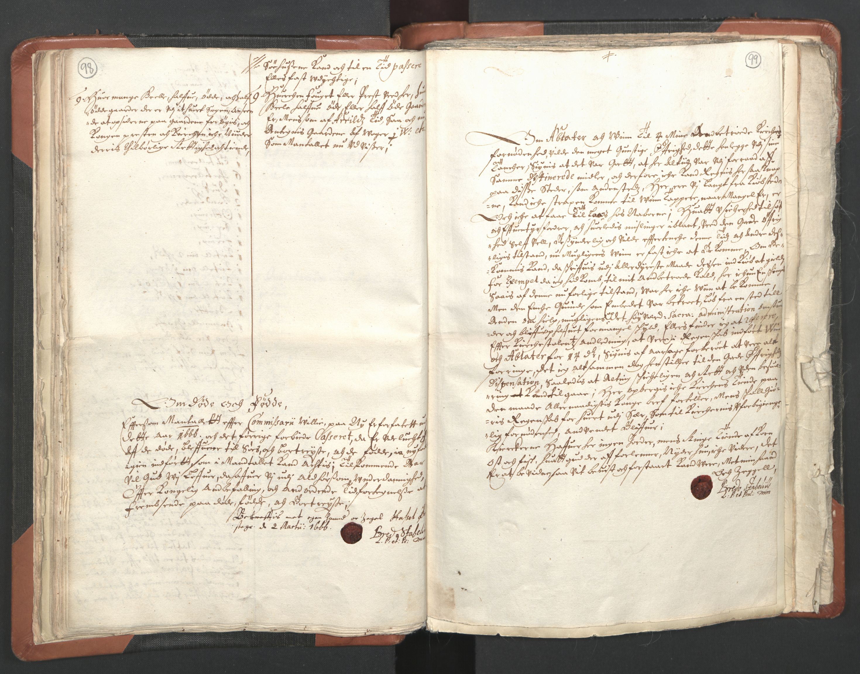 RA, Vicar's Census 1664-1666, no. 36: Lofoten and Vesterålen deanery, Senja deanery and Troms deanery, 1664-1666, p. 98-99