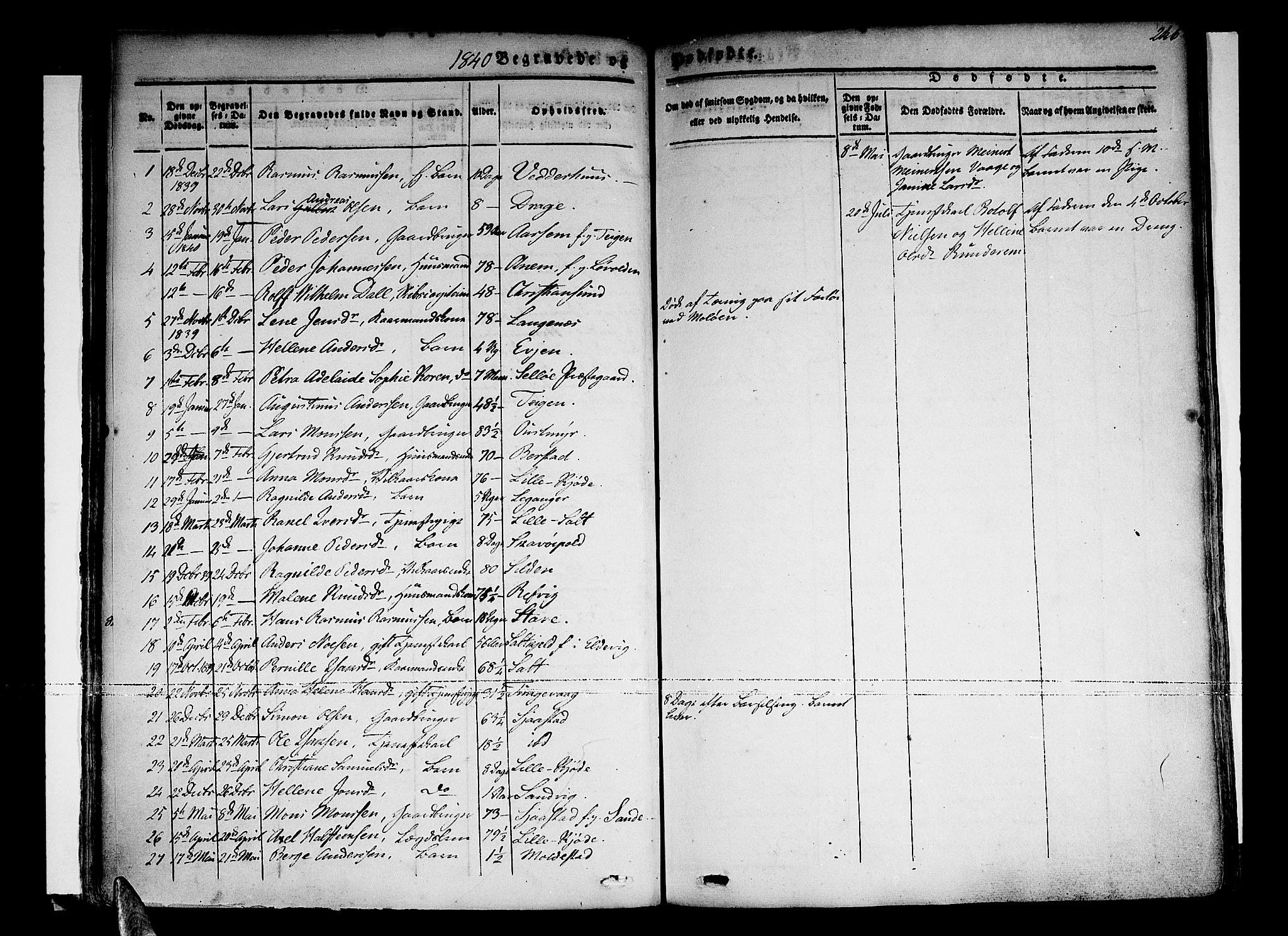 Selje sokneprestembete, SAB/A-99938/H/Ha/Haa/Haaa: Parish register (official) no. A 9, 1829-1844, p. 246