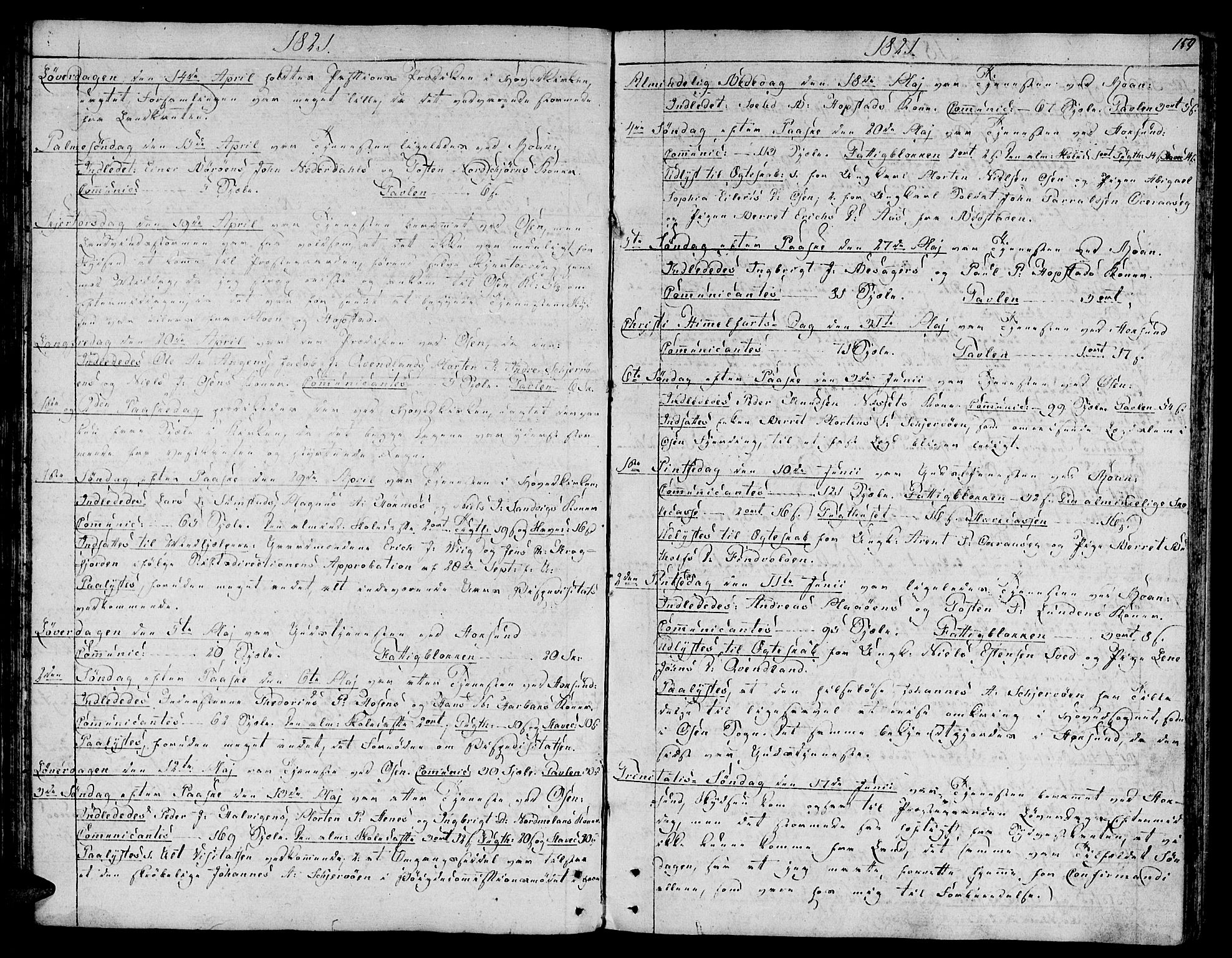 Ministerialprotokoller, klokkerbøker og fødselsregistre - Sør-Trøndelag, SAT/A-1456/657/L0701: Parish register (official) no. 657A02, 1802-1831, p. 159