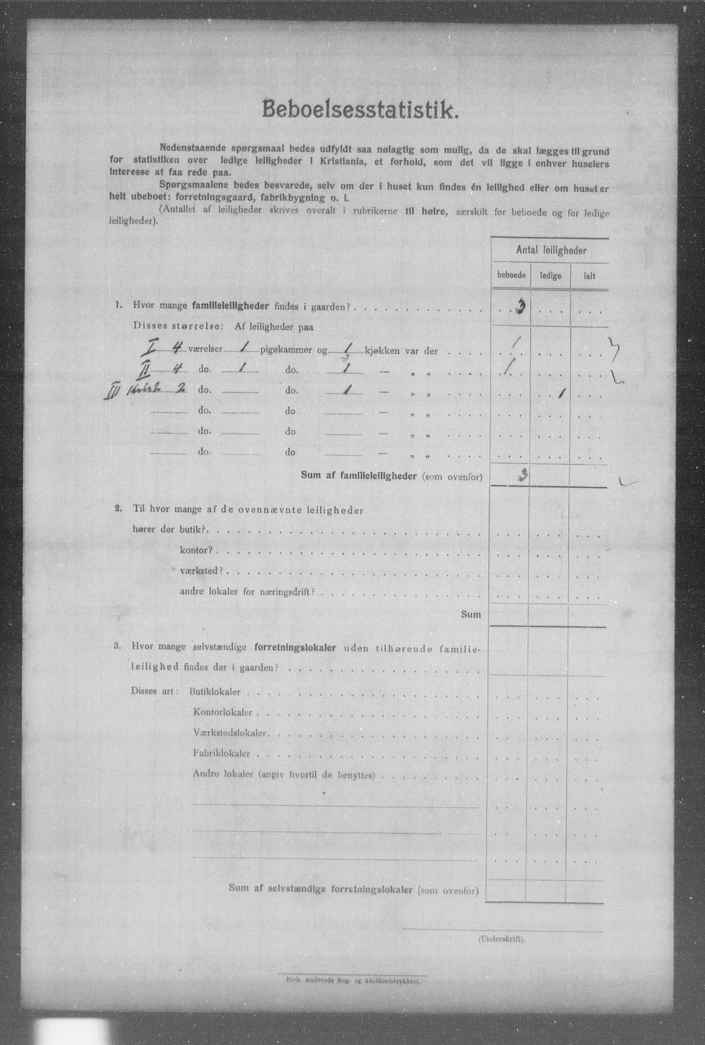 OBA, Municipal Census 1904 for Kristiania, 1904, p. 2638