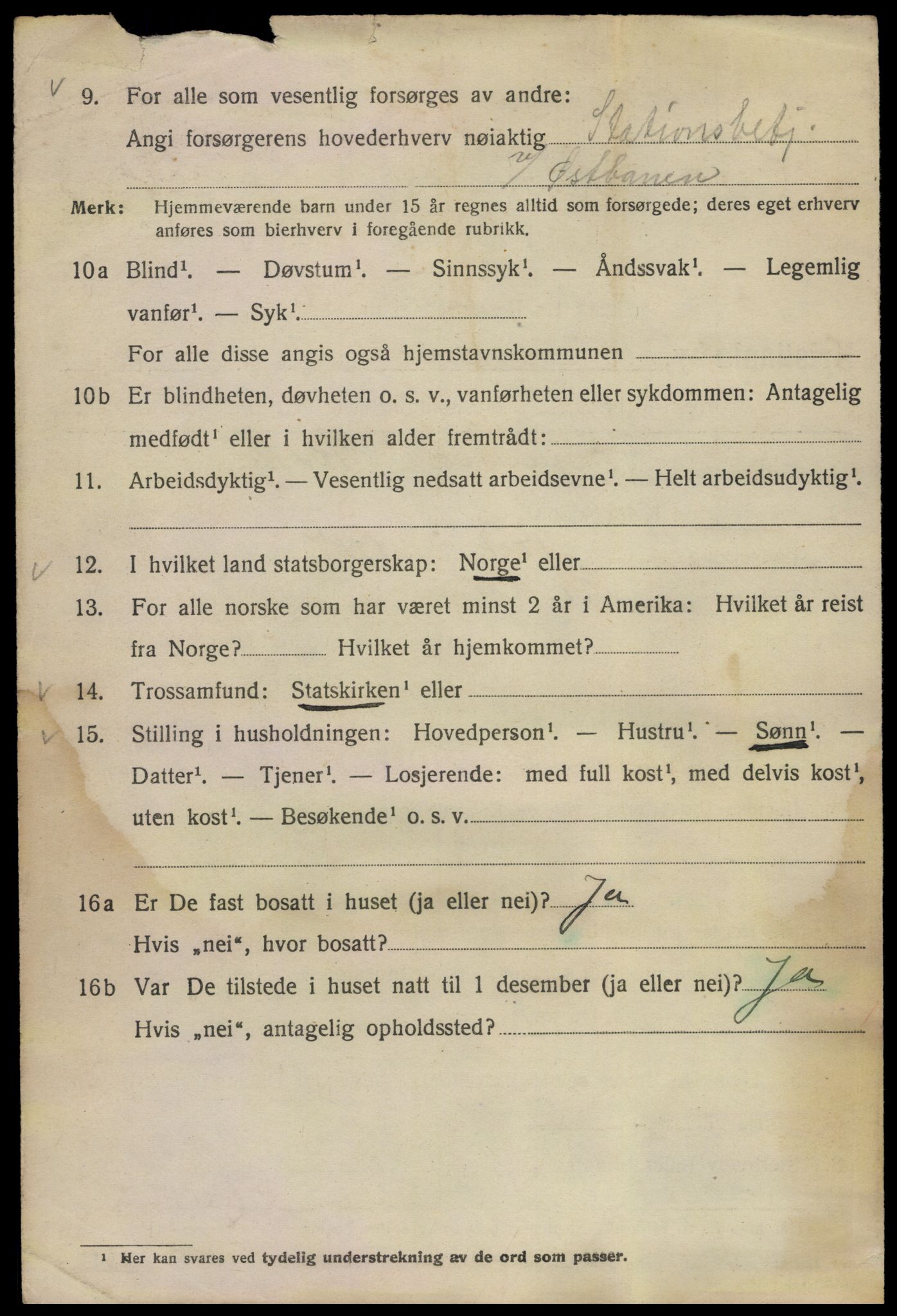 SAO, 1920 census for Kristiania, 1920, p. 365496