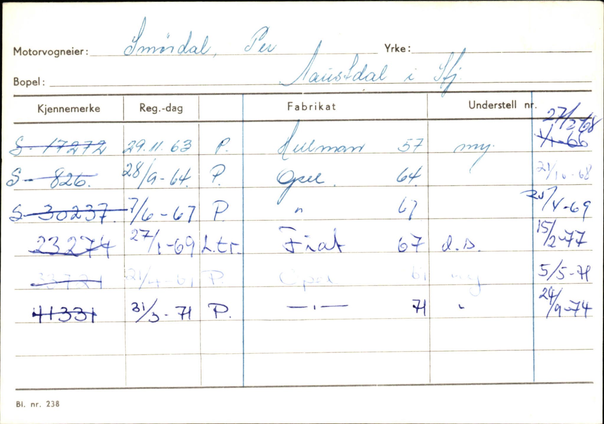 Statens vegvesen, Sogn og Fjordane vegkontor, AV/SAB-A-5301/4/F/L0129: Eigarregistrer Eid A-S, 1945-1975, p. 2523