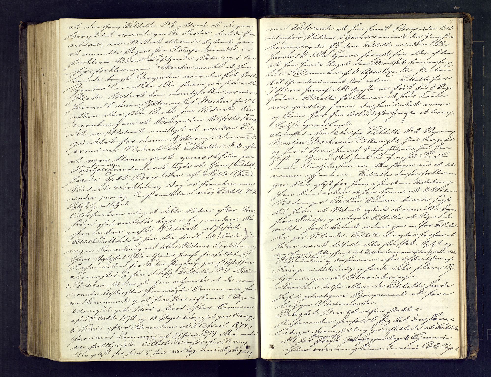 Larvik byfogd, AV/SAKO-A-218/F/Fd/L0005: Ekstrarettsprotokoll., 1863-1874, p. 361