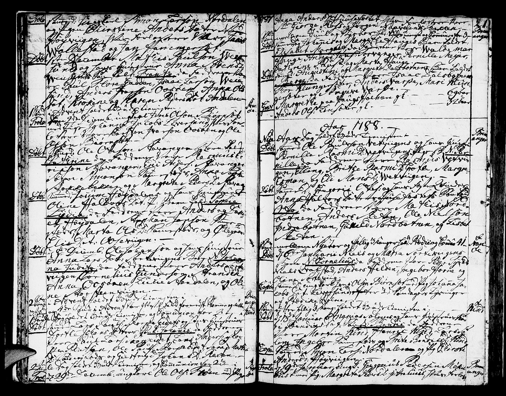 Kinn sokneprestembete, AV/SAB-A-80801/H/Haa/Haaa/L0003: Parish register (official) no. A 3, 1785-1821, p. 21