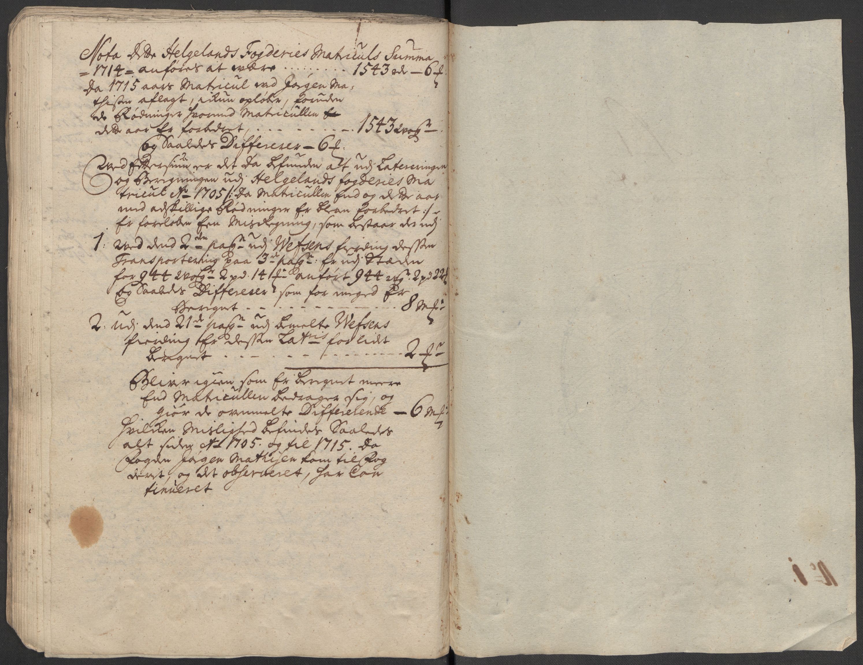 Rentekammeret inntil 1814, Reviderte regnskaper, Fogderegnskap, RA/EA-4092/R65/L4513: Fogderegnskap Helgeland, 1714-1715, p. 91