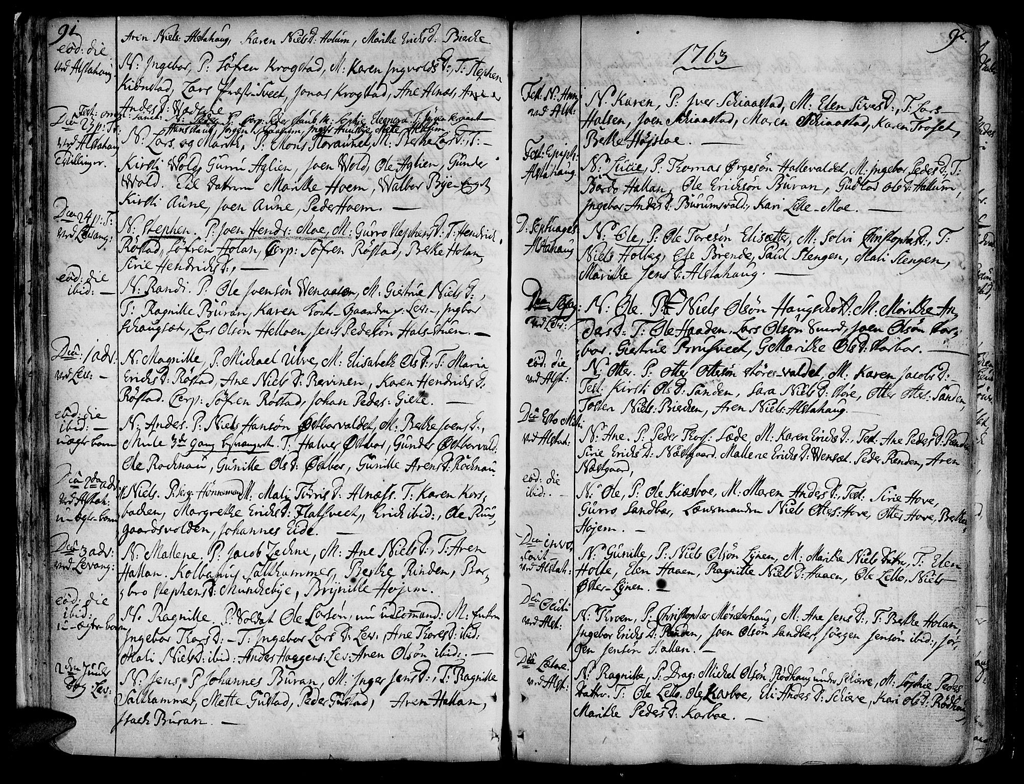 Ministerialprotokoller, klokkerbøker og fødselsregistre - Nord-Trøndelag, SAT/A-1458/717/L0141: Parish register (official) no. 717A01, 1747-1803, p. 91-92