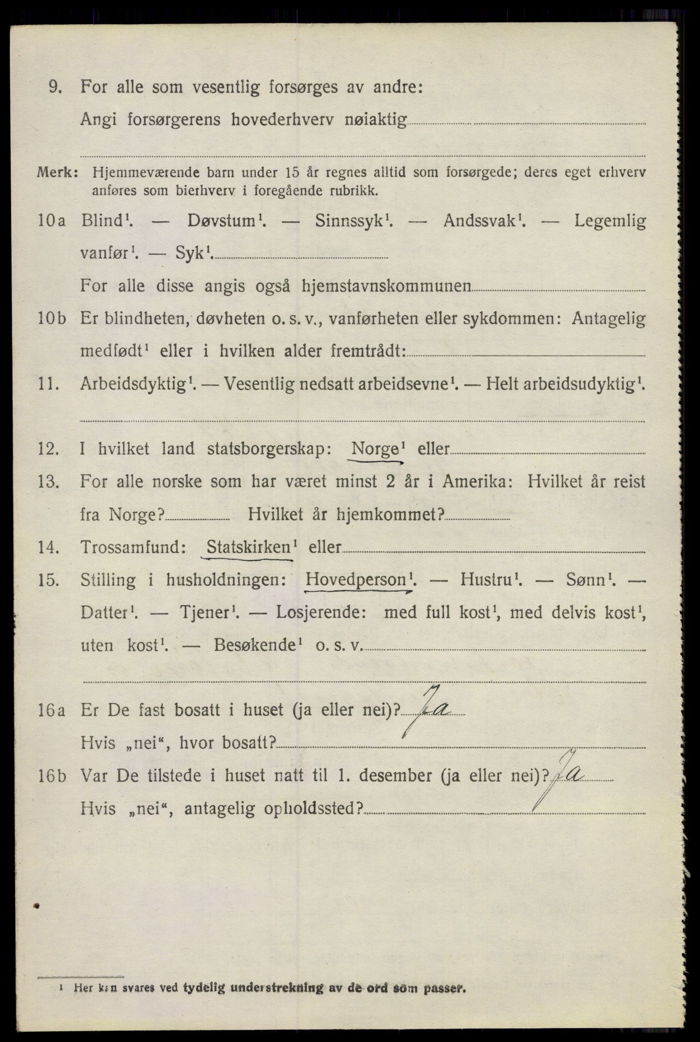 SAO, 1920 census for Moss land district, 1920, p. 2490