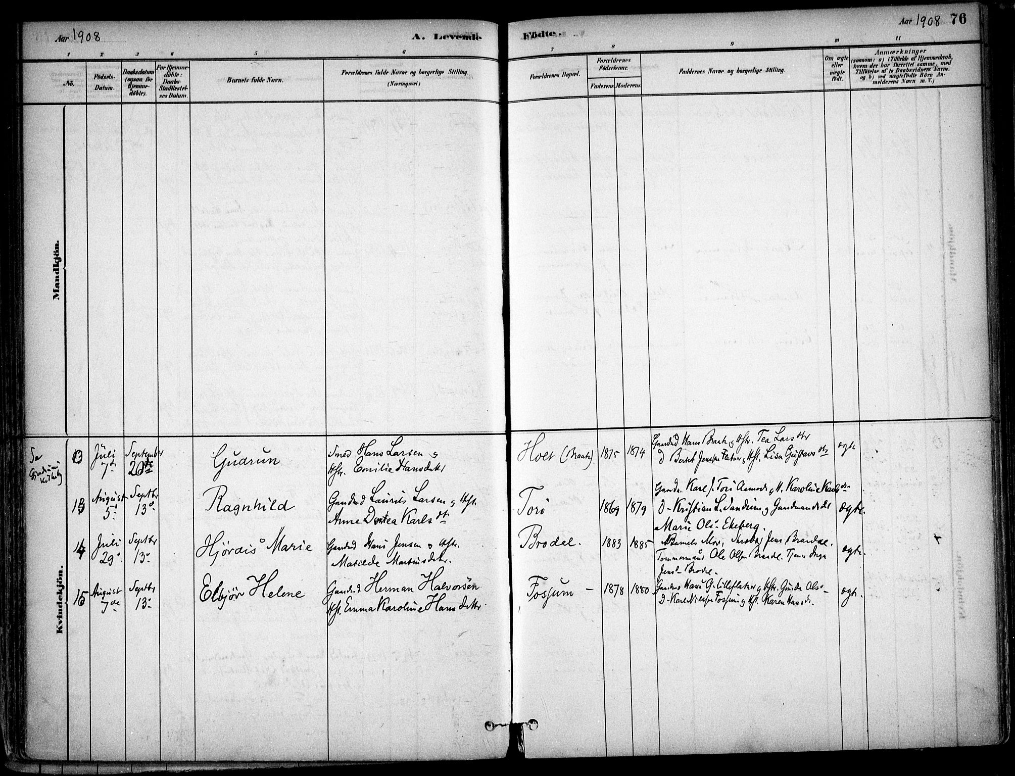 Gjerdrum prestekontor Kirkebøker, AV/SAO-A-10412b/F/Fb/L0001: Parish register (official) no. II 1, 1881-1921, p. 76