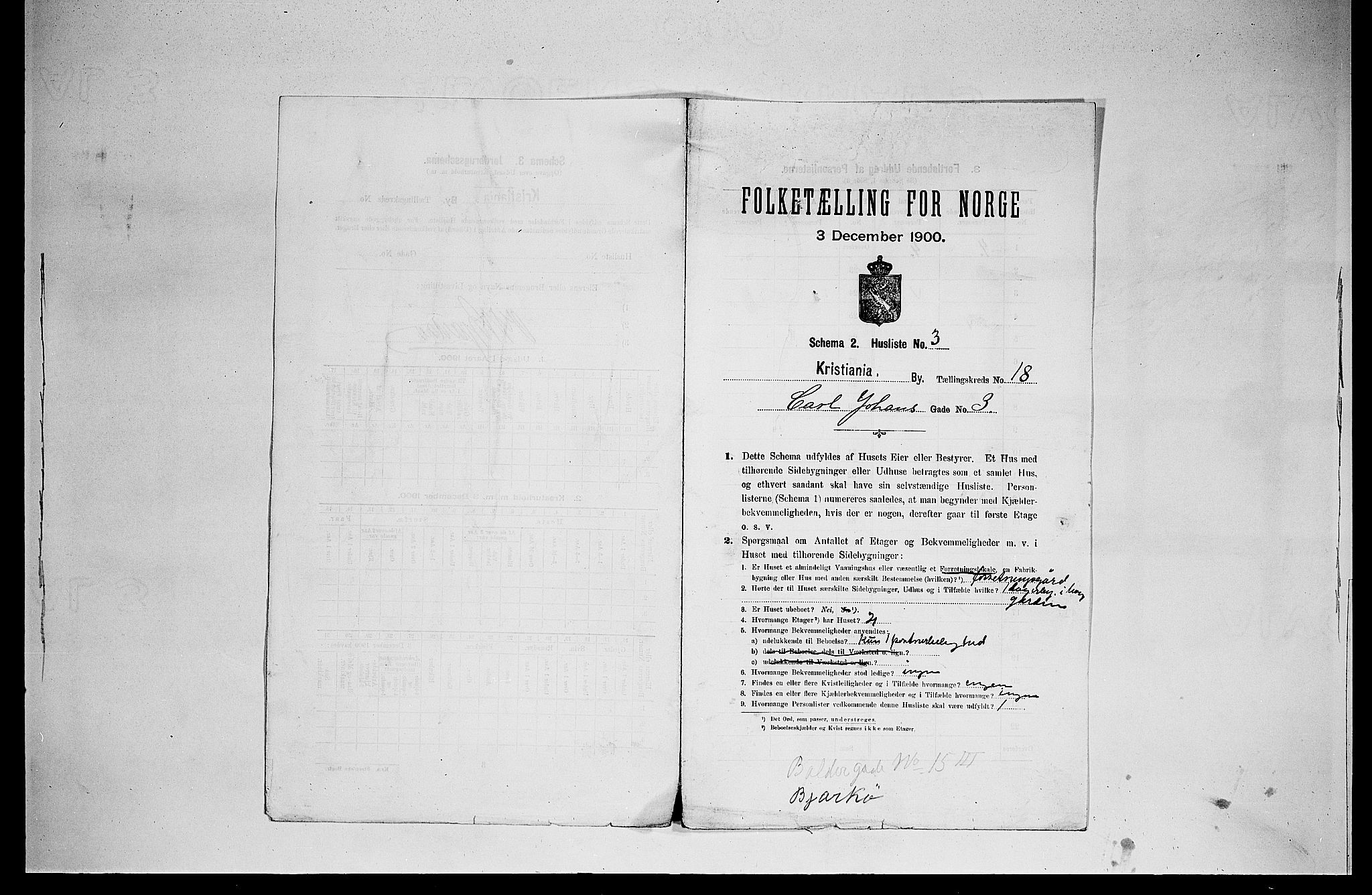 SAO, 1900 census for Kristiania, 1900, p. 11329