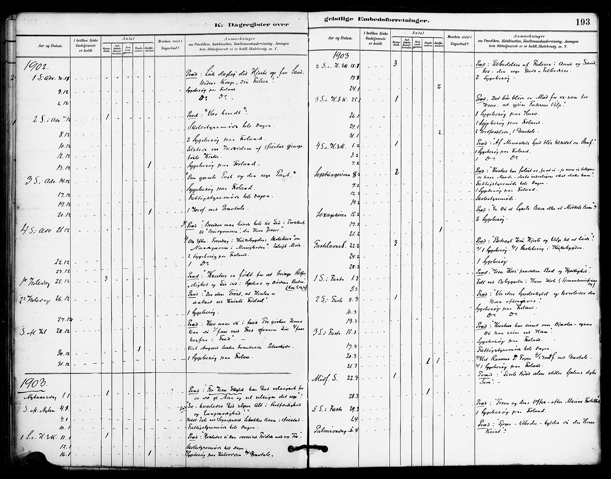 Froland sokneprestkontor, AV/SAK-1111-0013/F/Fa/L0004: Parish register (official) no. A 4, 1882-1906, p. 193