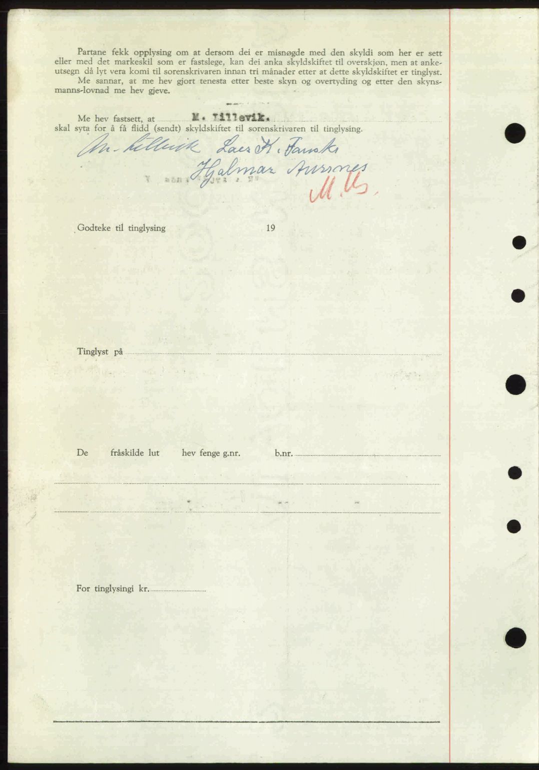 Nordre Sunnmøre sorenskriveri, AV/SAT-A-0006/1/2/2C/2Ca: Mortgage book no. A33, 1949-1950, Diary no: : 359/1950