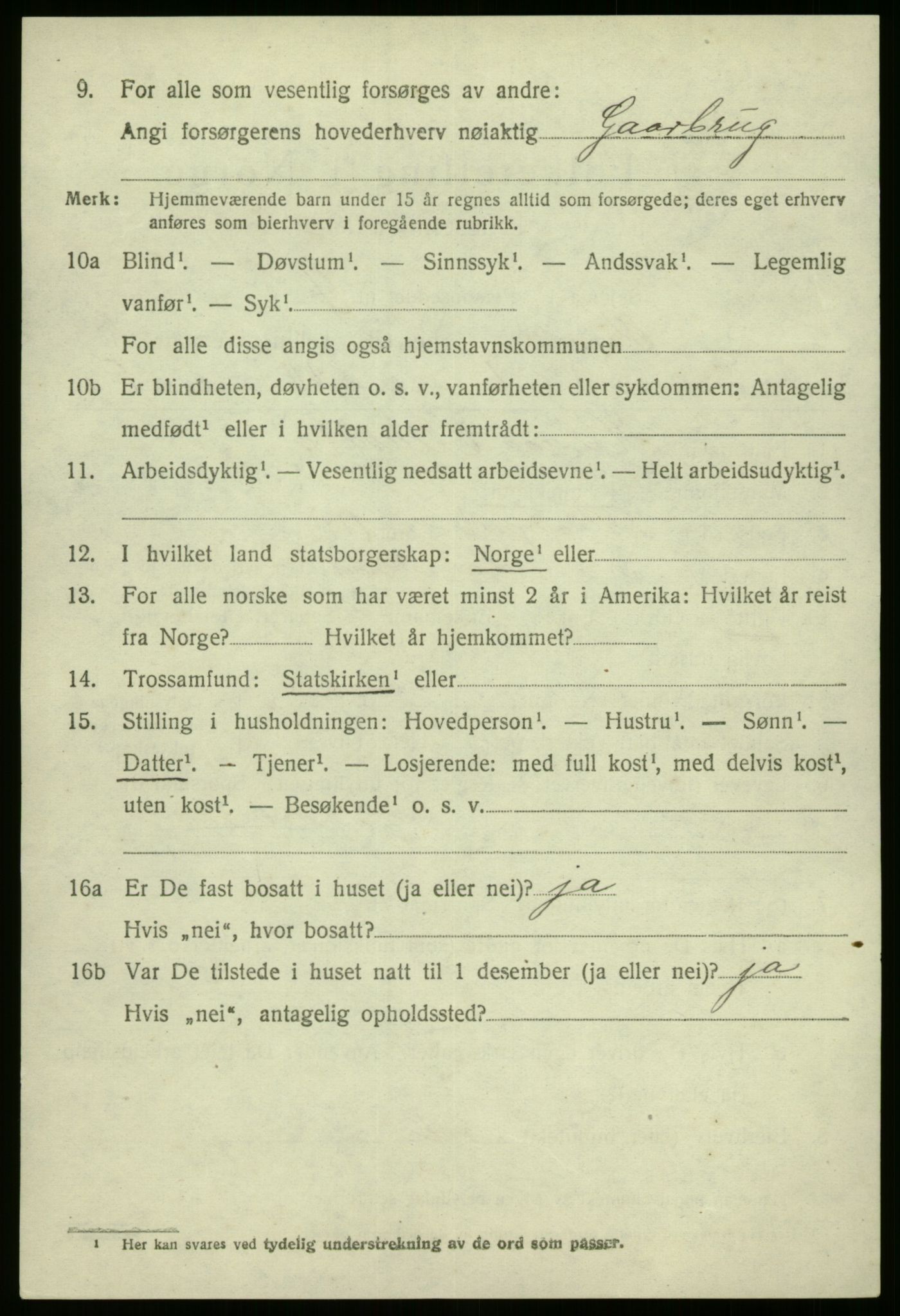 SAB, 1920 census for Kinn, 1920, p. 8172