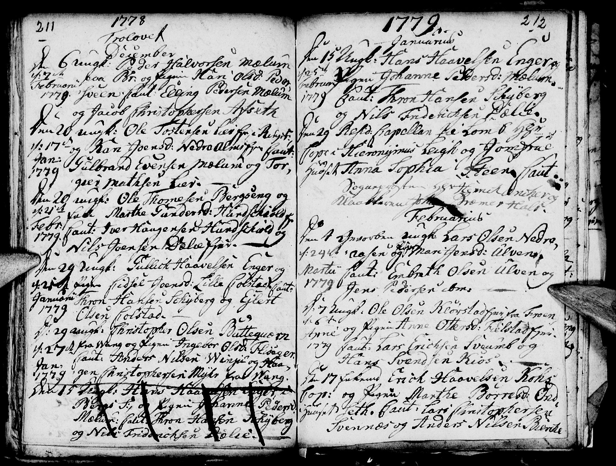 Ringsaker prestekontor, SAH/PREST-014/I/Ia/L0005/0002: Parish register draft no. 1B, 1775-1779, p. 211-212