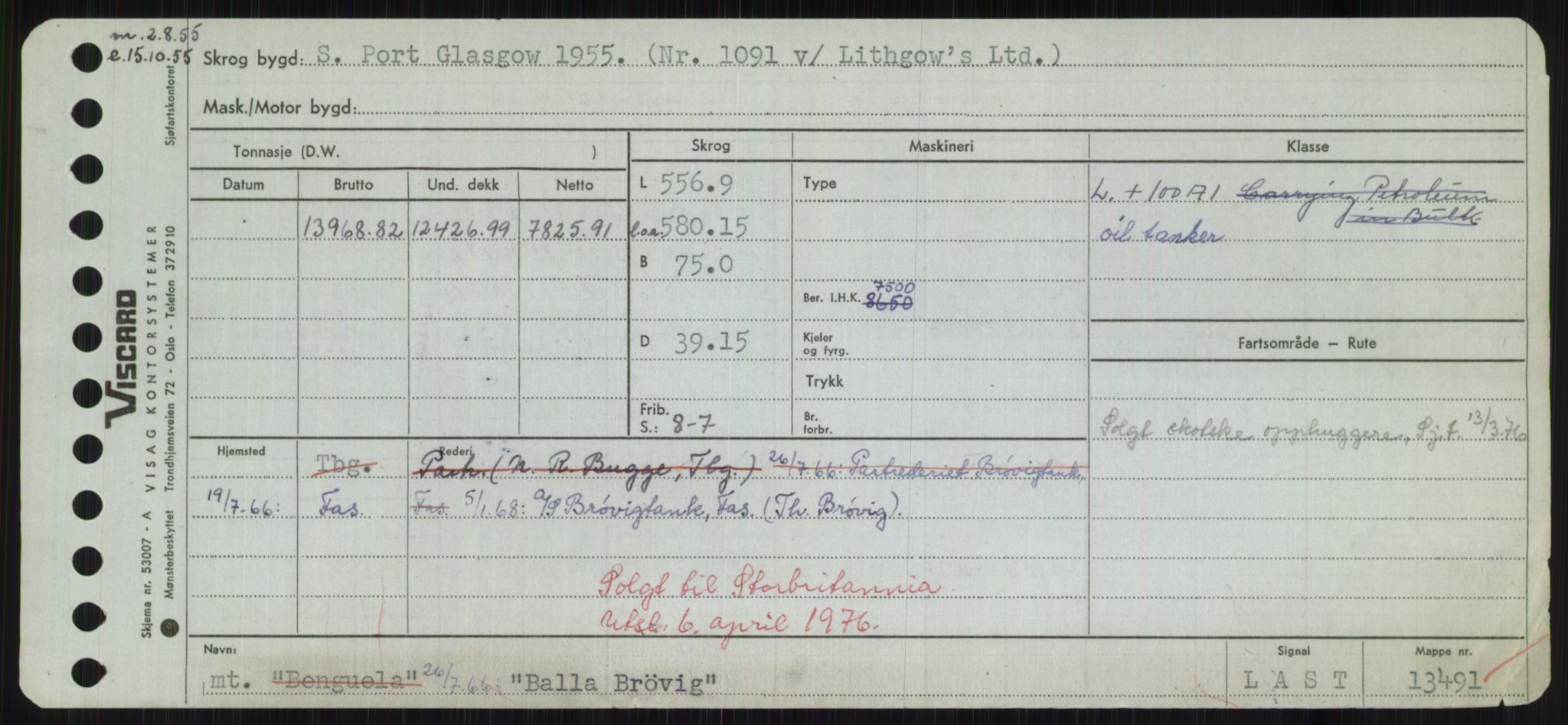 Sjøfartsdirektoratet med forløpere, Skipsmålingen, AV/RA-S-1627/H/Hd/L0003: Fartøy, B-Bev, p. 163