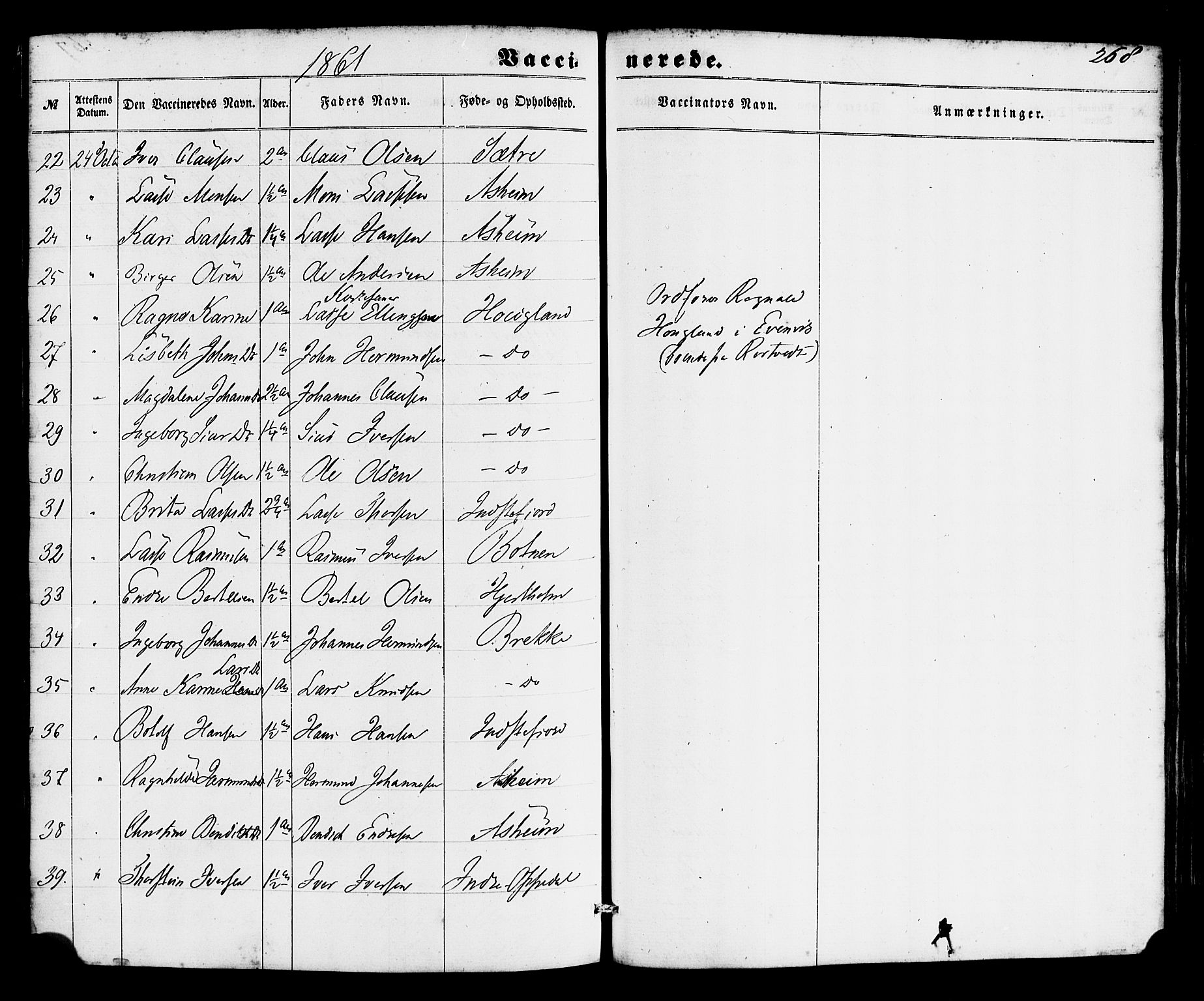 Gulen sokneprestembete, SAB/A-80201/H/Haa/Haac/L0001: Parish register (official) no. C 1, 1859-1881, p. 268