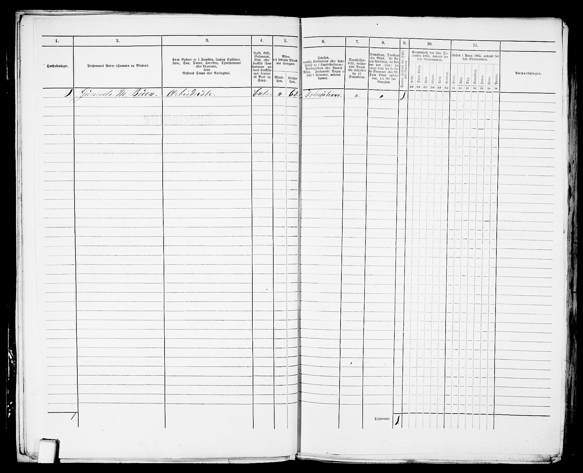 RA, 1865 census for Botne/Holmestrand, 1865, p. 23