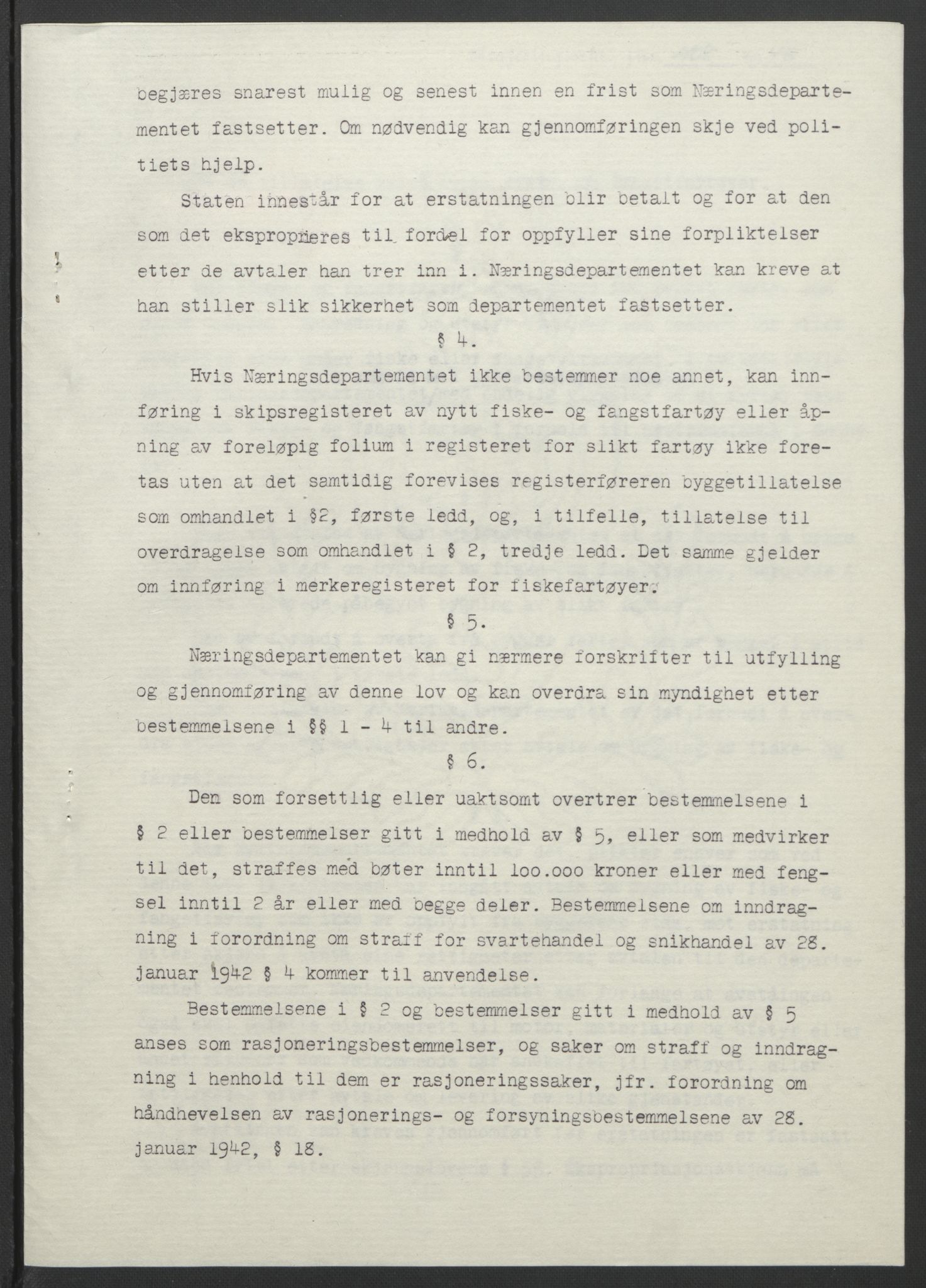 NS-administrasjonen 1940-1945 (Statsrådsekretariatet, de kommisariske statsråder mm), AV/RA-S-4279/D/Db/L0099: Lover, 1943, p. 773