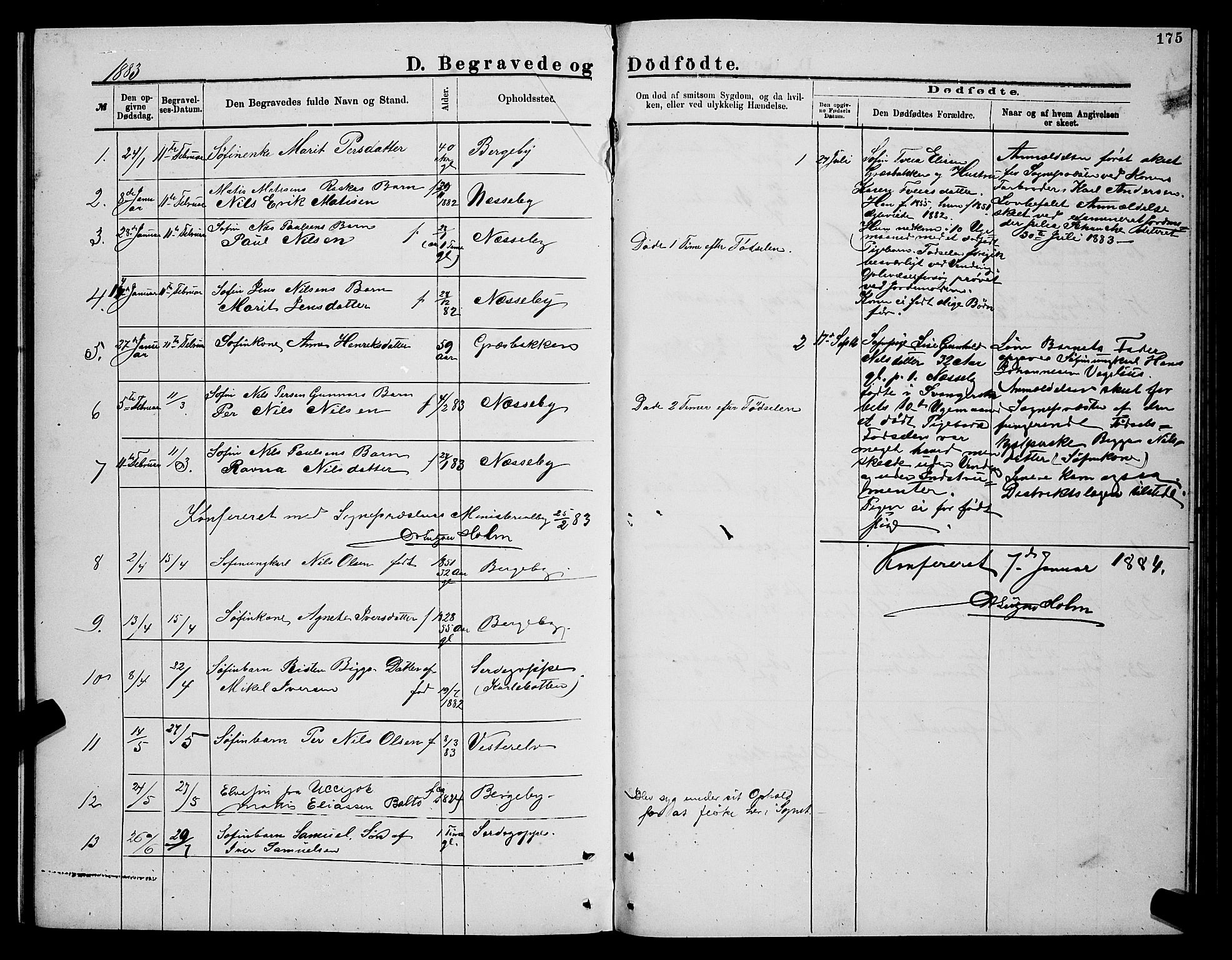 Nesseby sokneprestkontor, SATØ/S-1330/H/Hb/L0004klokker: Parish register (copy) no. 4, 1877-1884, p. 175