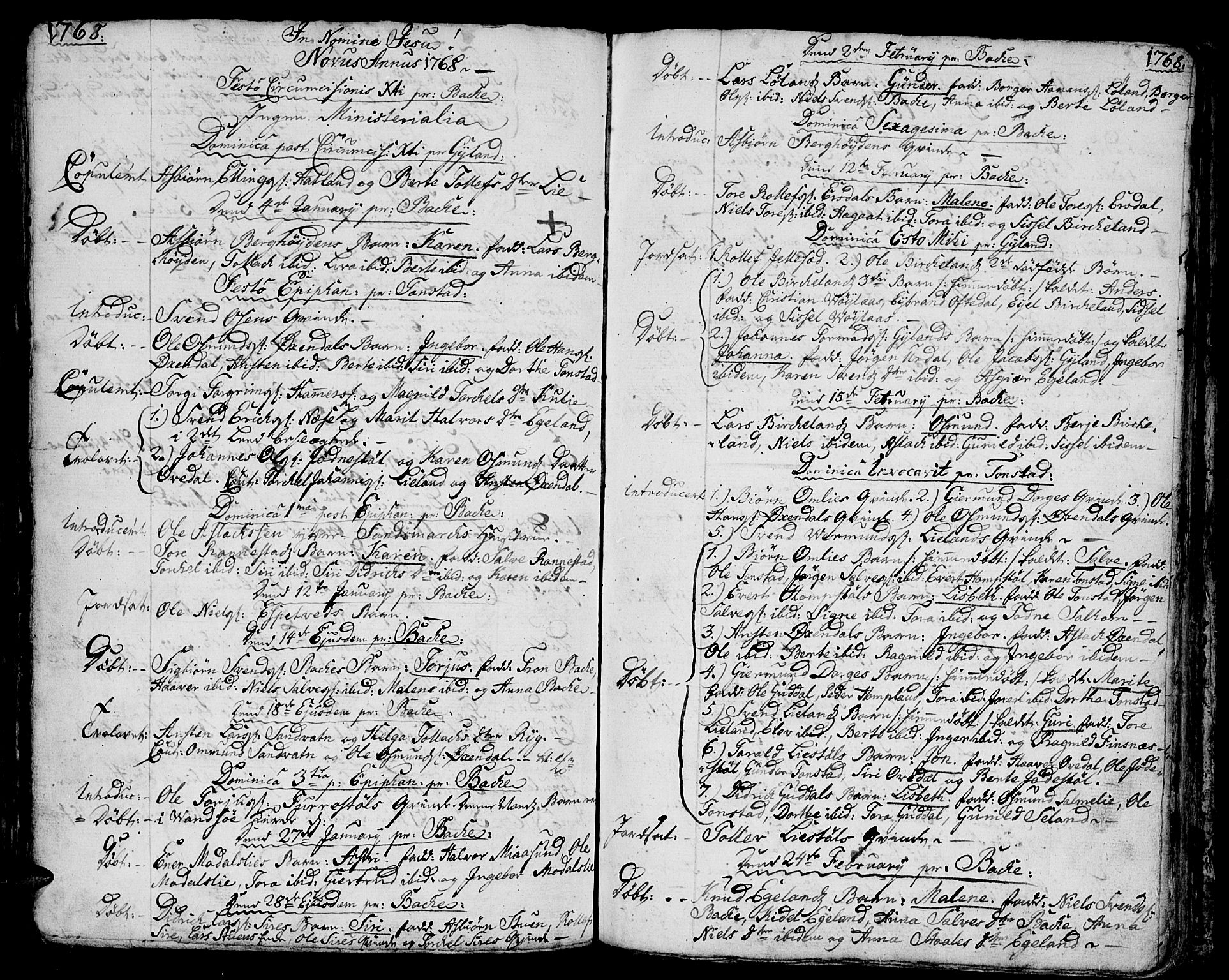 Bakke sokneprestkontor, SAK/1111-0002/F/Fa/Faa/L0001: Parish register (official) no. A 1, 1741-1780, p. 172