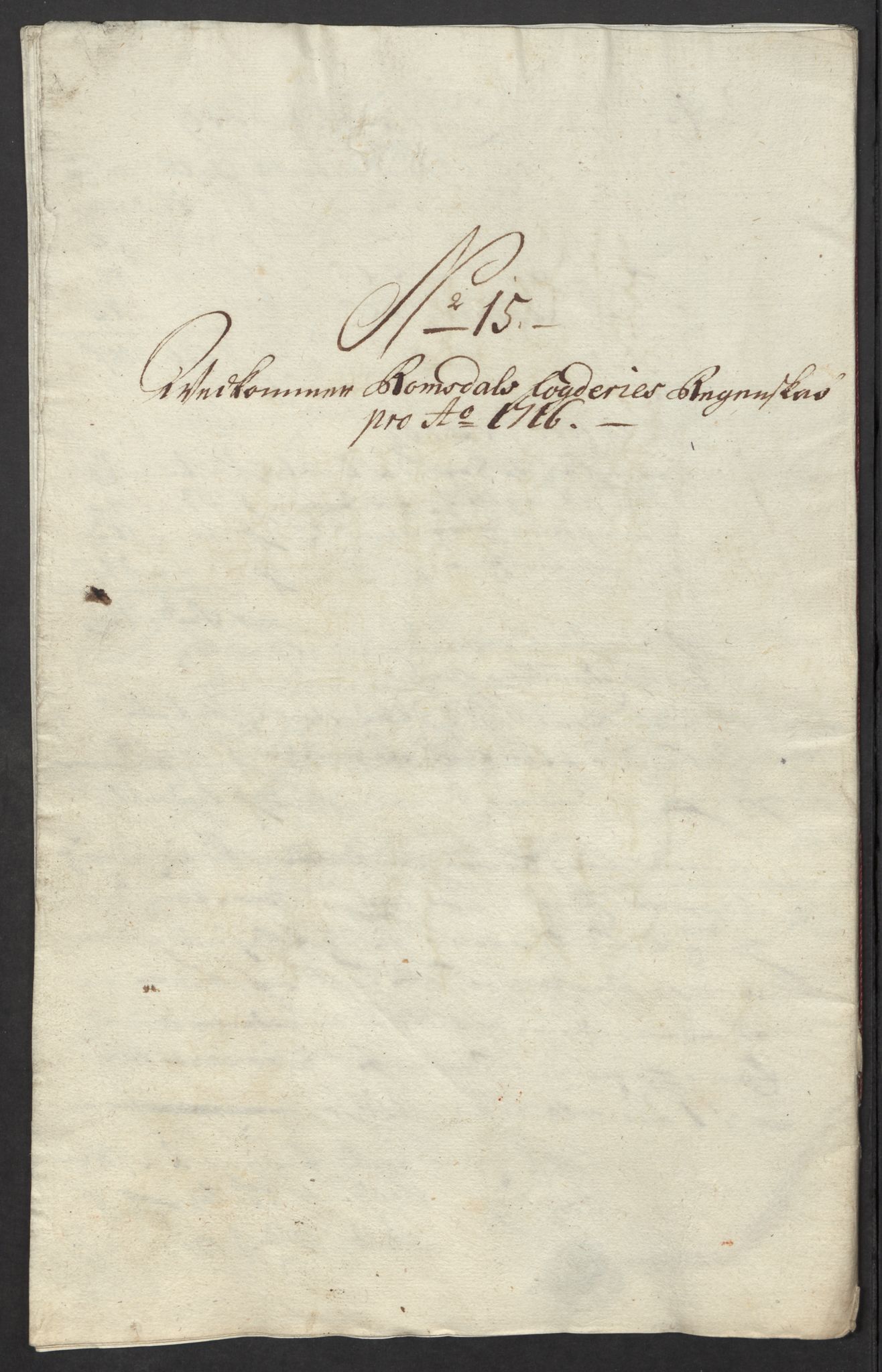 Rentekammeret inntil 1814, Reviderte regnskaper, Fogderegnskap, RA/EA-4092/R55/L3663: Fogderegnskap Romsdal, 1715-1716, p. 410
