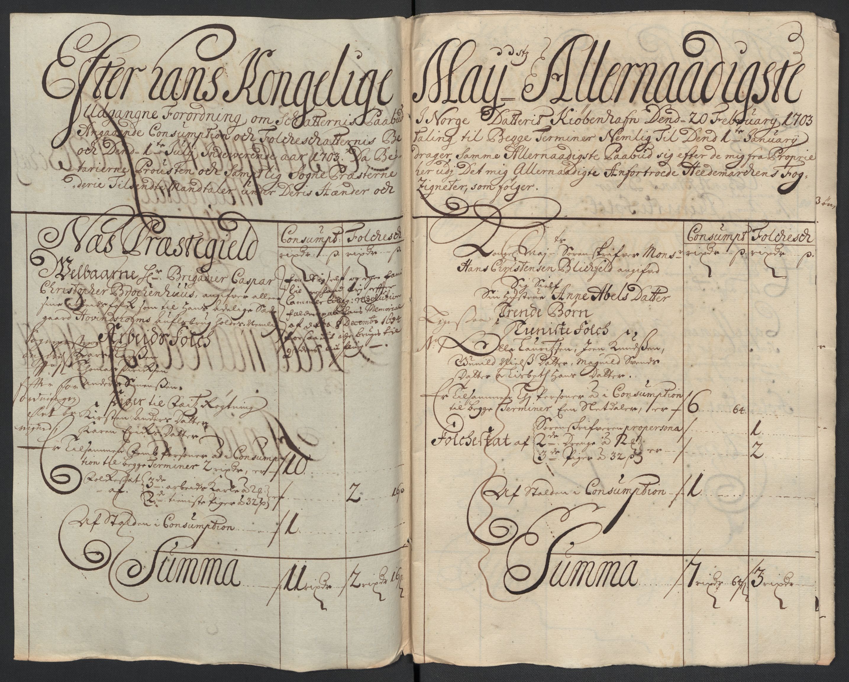 Rentekammeret inntil 1814, Reviderte regnskaper, Fogderegnskap, AV/RA-EA-4092/R16/L1041: Fogderegnskap Hedmark, 1703-1704, p. 101