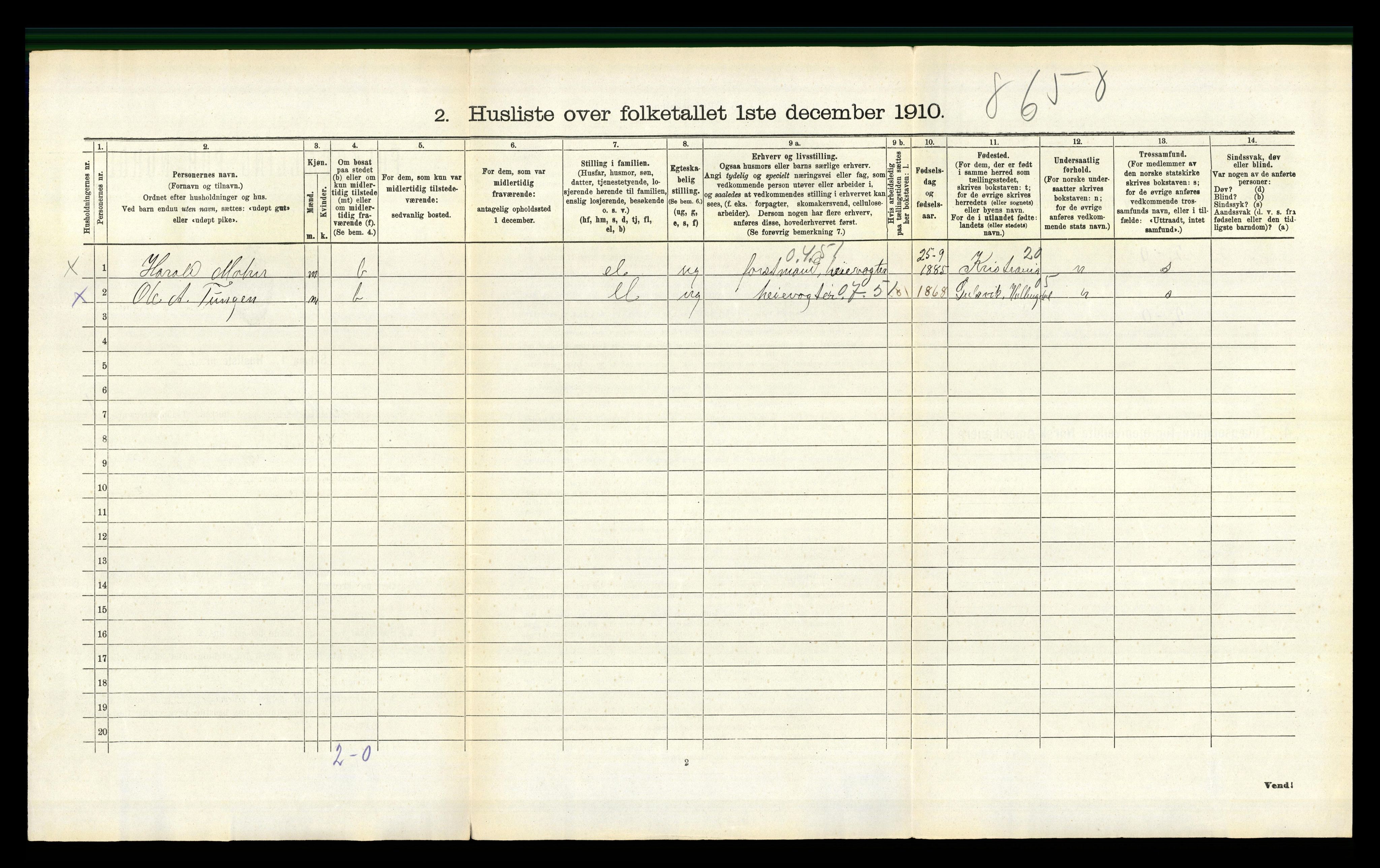 RA, 1910 census for Bykle, 1910, p. 78