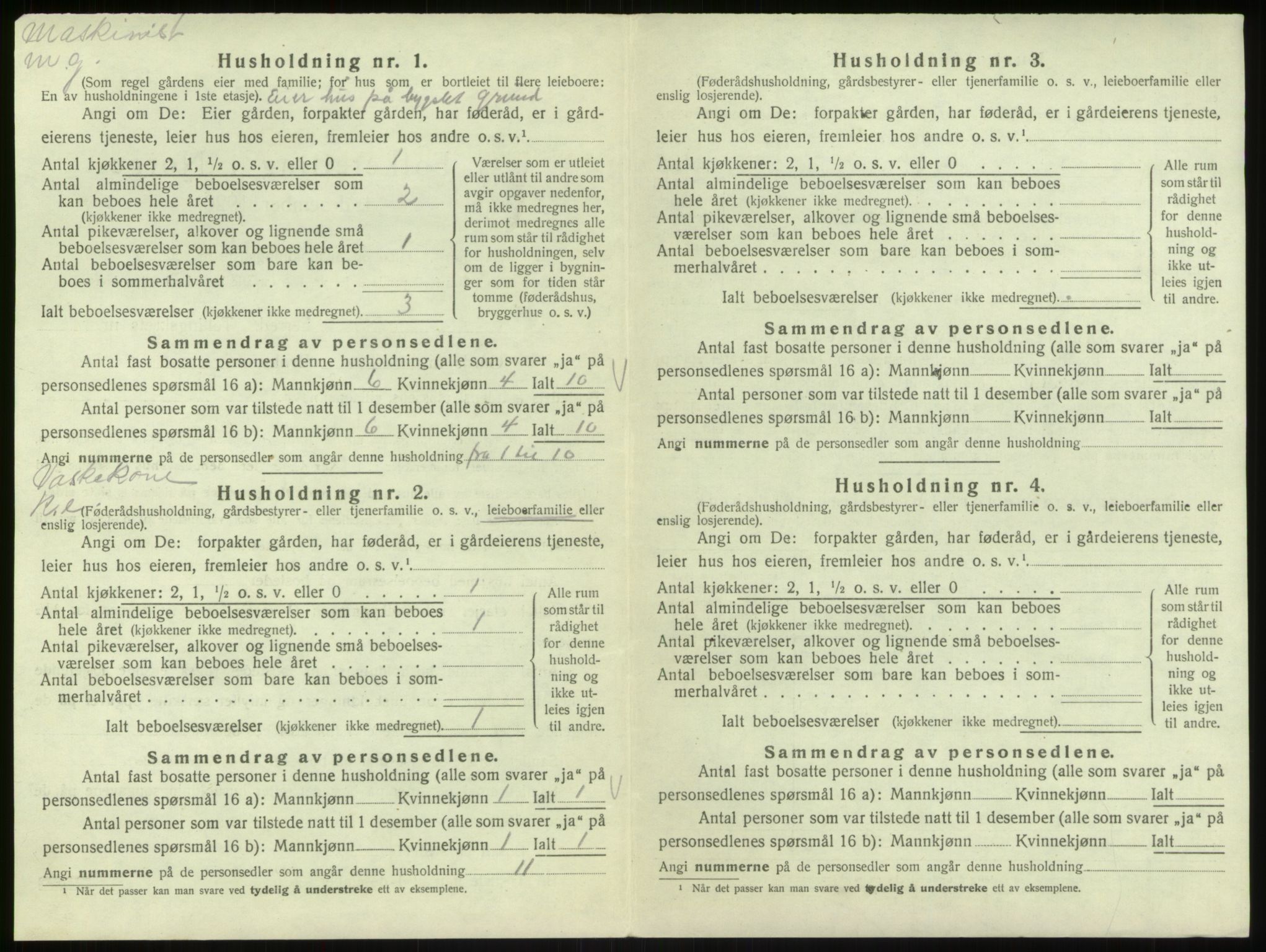 SAB, 1920 census for Hosanger, 1920, p. 547