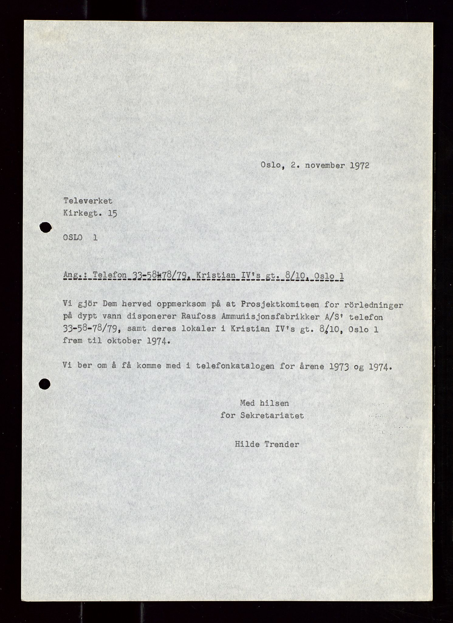 Industridepartementet, Oljekontoret, AV/SAST-A-101348/Di/L0002: DWP, måneds- kvartals- halvårs- og årsrapporter, økonomi, personell, div., 1972-1974, p. 585