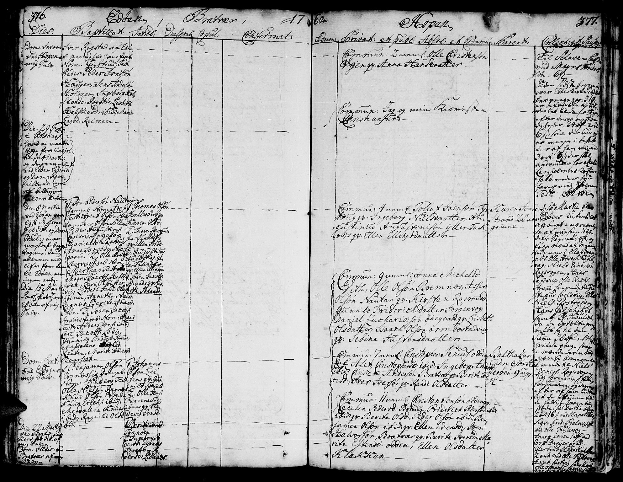 Ministerialprotokoller, klokkerbøker og fødselsregistre - Møre og Romsdal, AV/SAT-A-1454/581/L0931: Parish register (official) no. 581A01, 1751-1765, p. 376-377