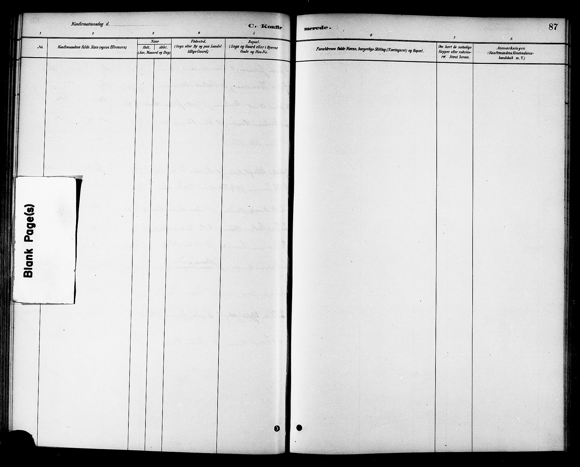Ministerialprotokoller, klokkerbøker og fødselsregistre - Sør-Trøndelag, SAT/A-1456/654/L0663: Parish register (official) no. 654A01, 1880-1894, p. 87