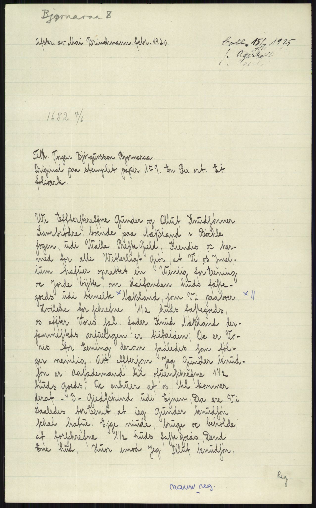 Samlinger til kildeutgivelse, Diplomavskriftsamlingen, AV/RA-EA-4053/H/Ha, p. 423