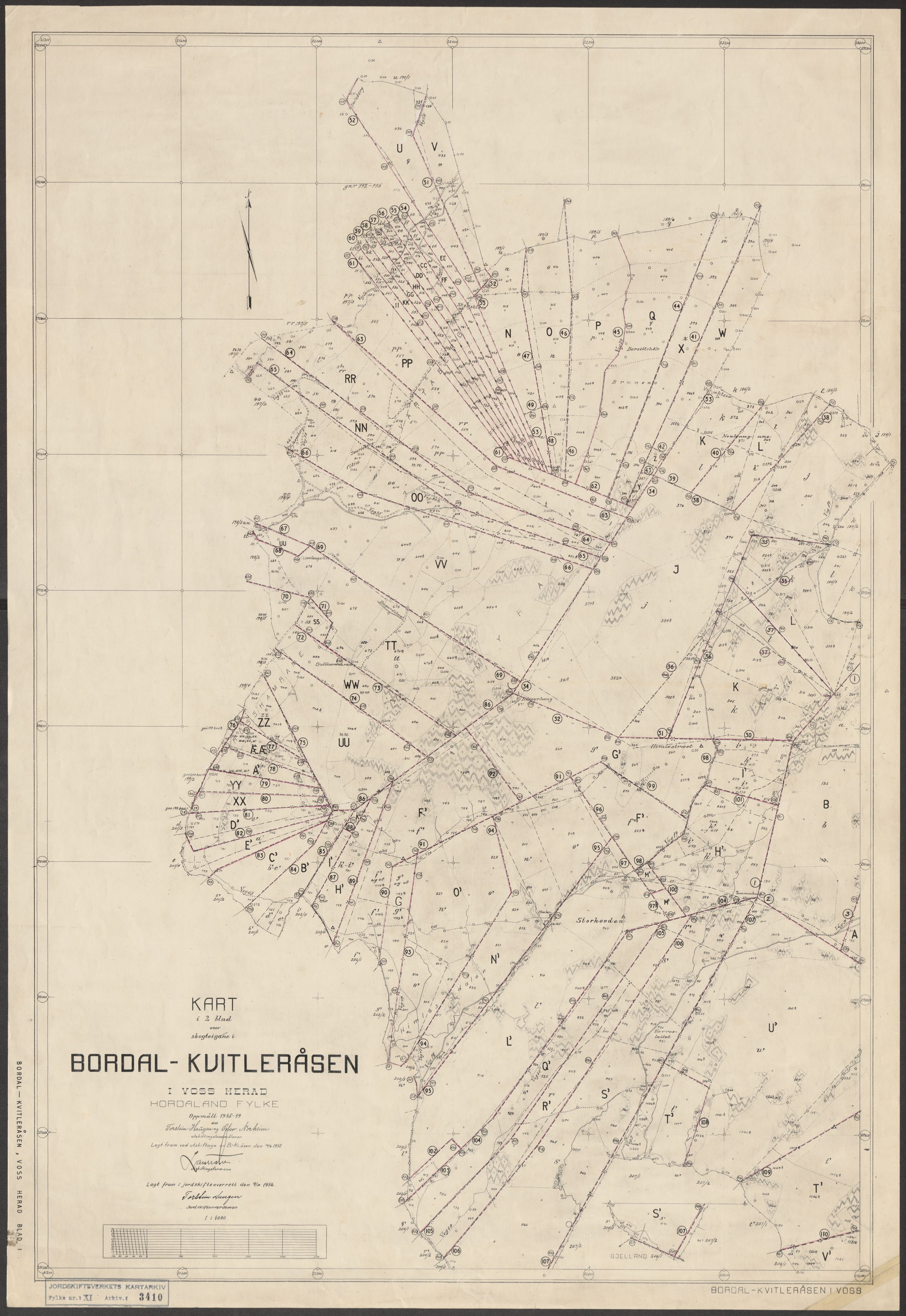 Jordskifteverkets kartarkiv, RA/S-3929/T, 1859-1988, p. 3891