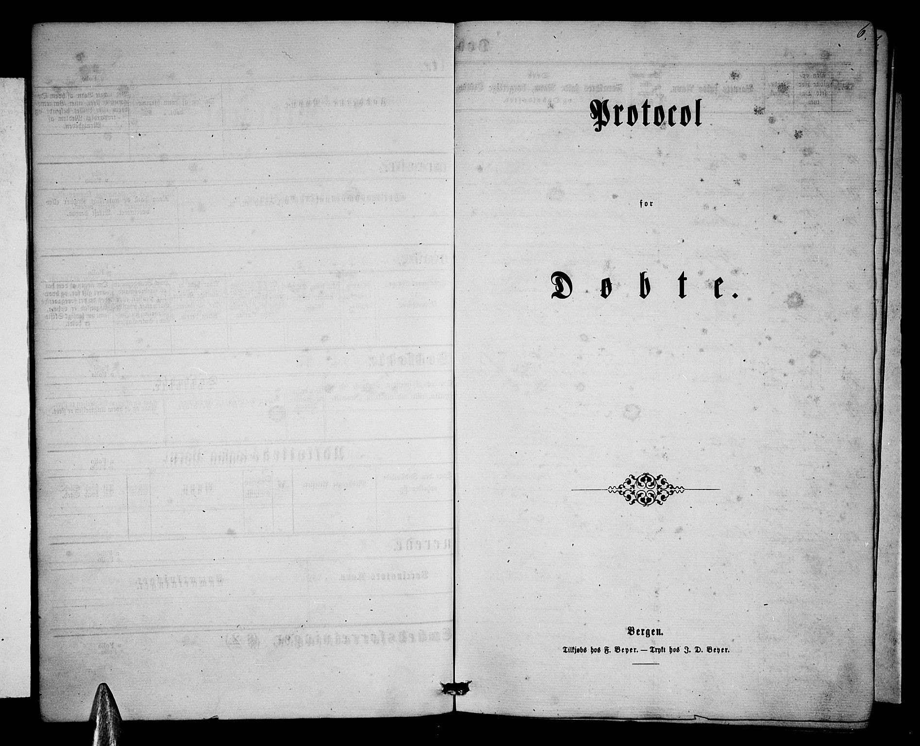 Voss sokneprestembete, AV/SAB-A-79001/H/Hab: Parish register (copy) no. B 2, 1863-1878, p. 6