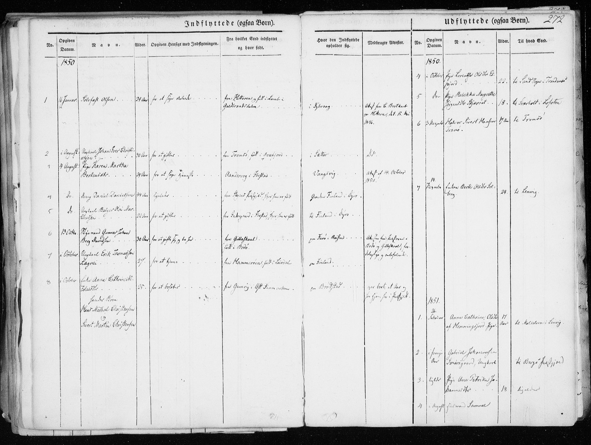 Tranøy sokneprestkontor, SATØ/S-1313/I/Ia/Iaa/L0006kirke: Parish register (official) no. 6, 1844-1855, p. 272