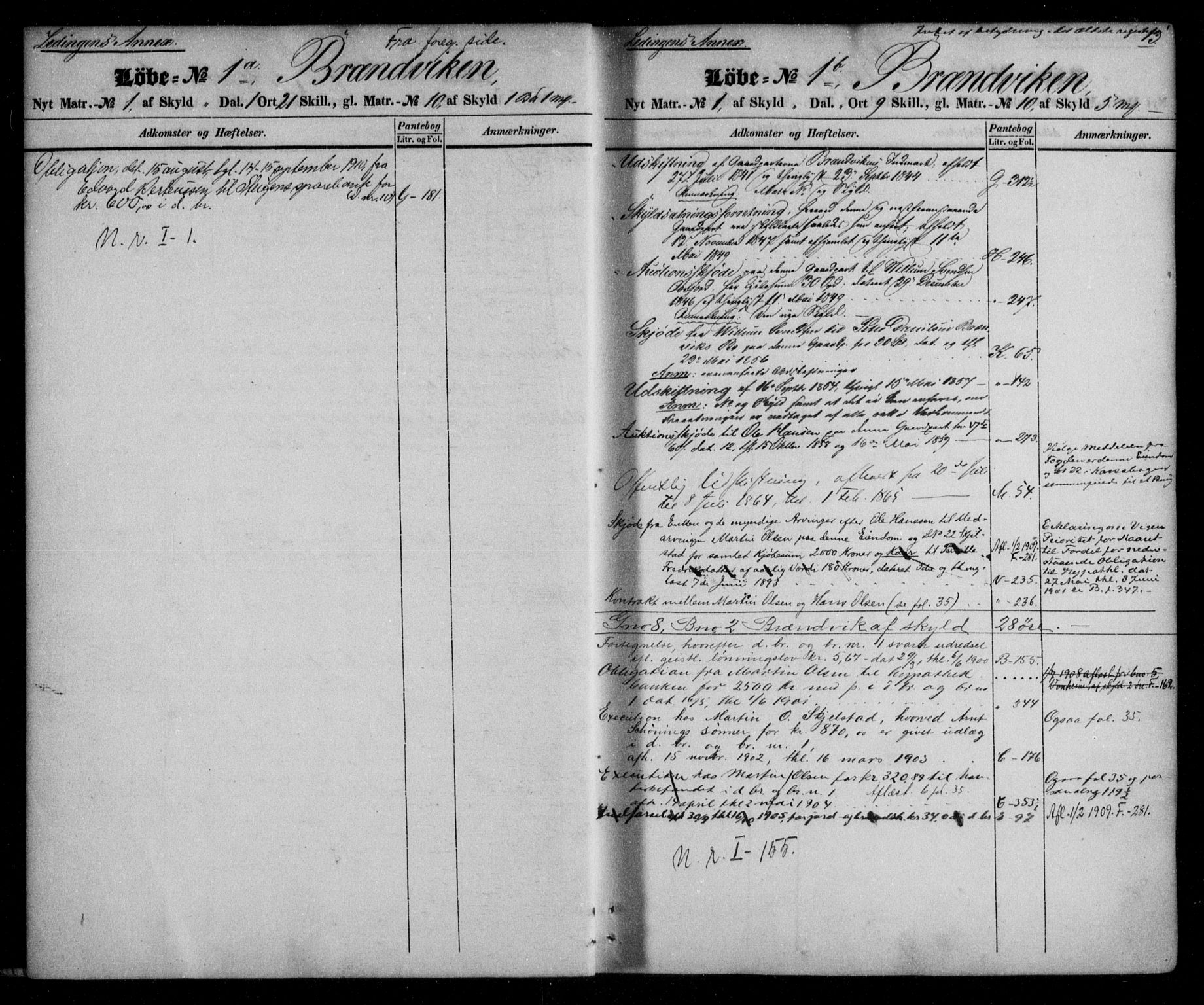 Steigen og Ofoten sorenskriveri, SAT/A-0030/1/2/2A/L0002: Mortgage register no. 2, 1840-1840, p. 13