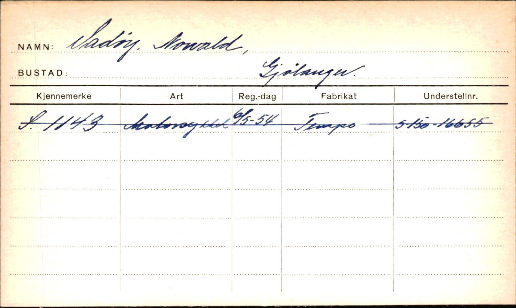 Statens vegvesen, Sogn og Fjordane vegkontor, AV/SAB-A-5301/4/F/L0002: Eigarregister Fjordane til 1.6.1961, 1930-1961, p. 349