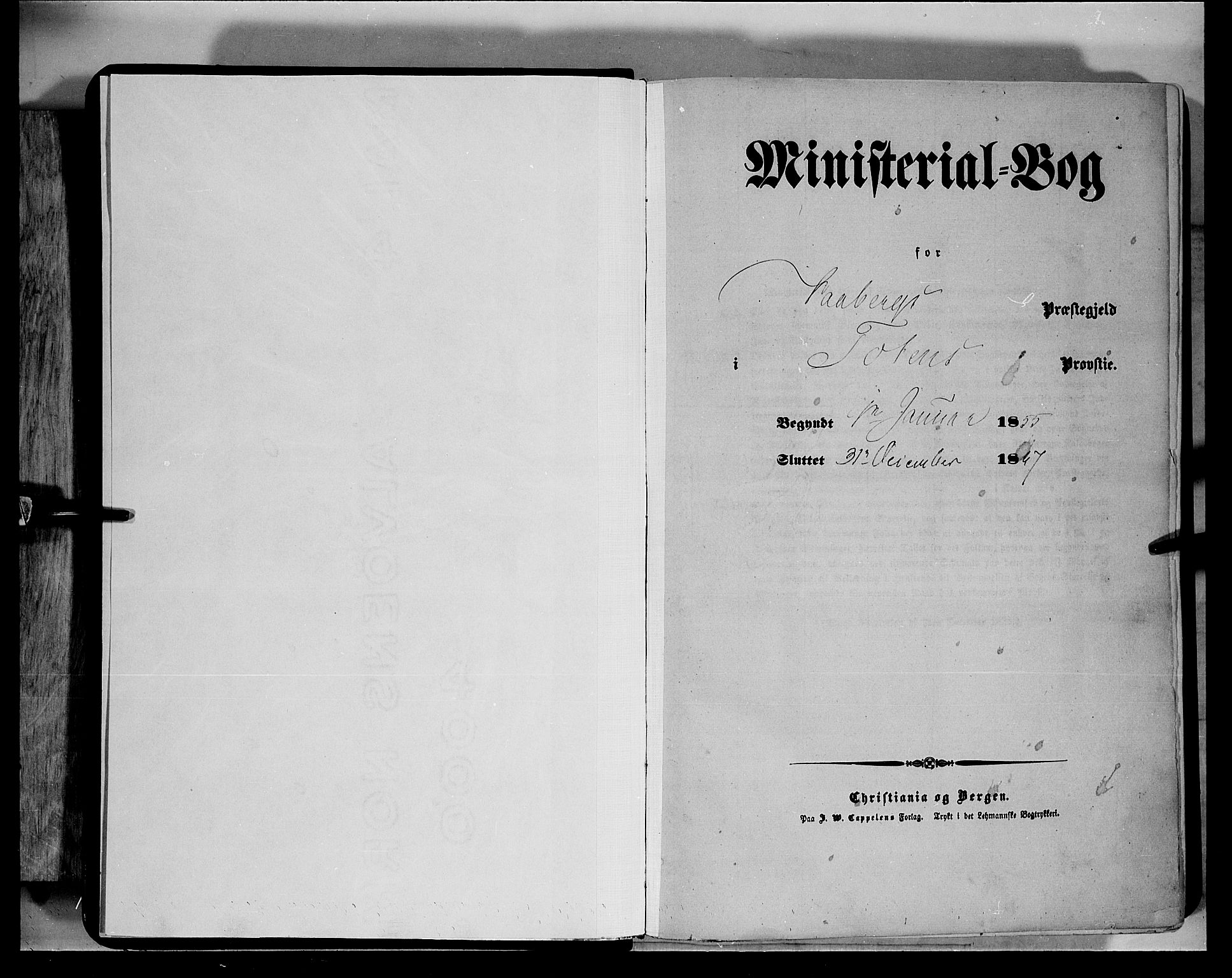 Fåberg prestekontor, SAH/PREST-086/H/Ha/Haa/L0006: Parish register (official) no. 6A, 1855-1867