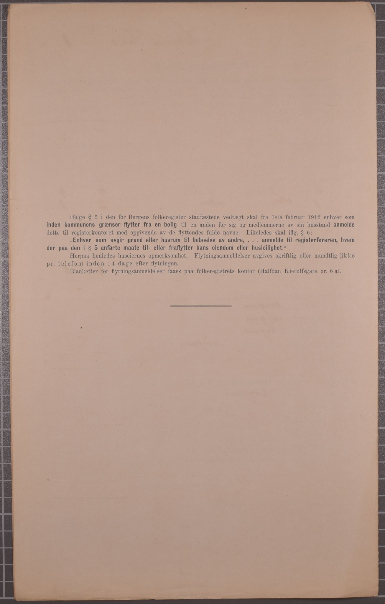 SAB, Municipal Census 1912 for Bergen, 1912, p. 2901