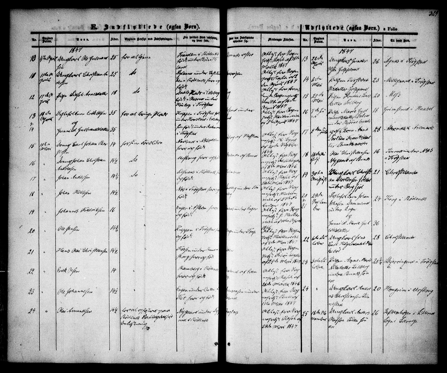 Høland prestekontor Kirkebøker, AV/SAO-A-10346a/F/Fa/L0009: Parish register (official) no. I 9, 1846-1853, p. 329