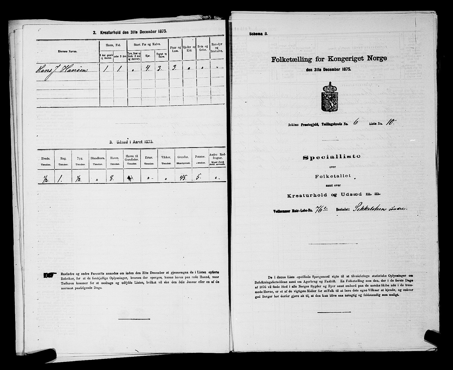 RA, 1875 census for 0124P Askim, 1875, p. 371